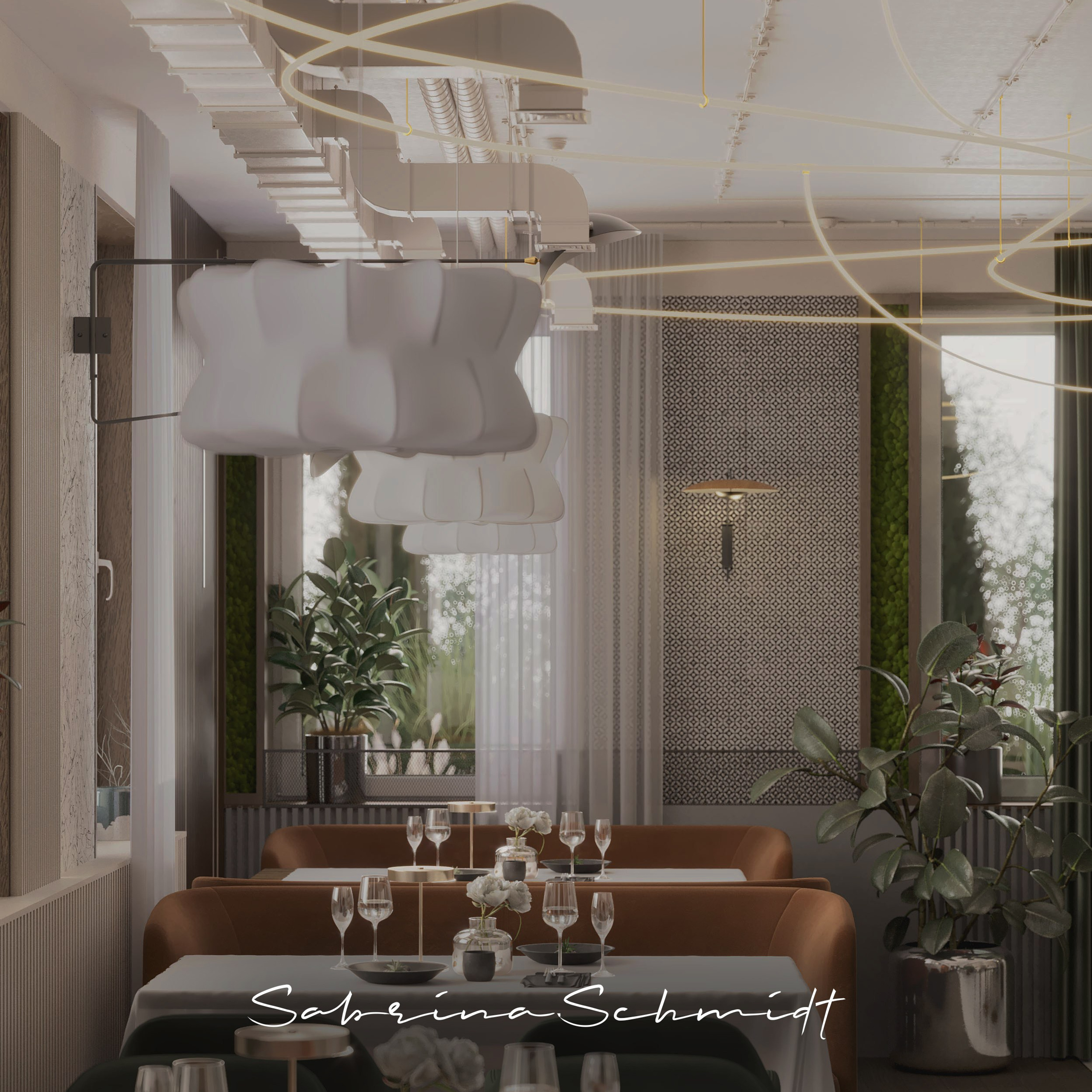 Ресторан Astoria. Портфолио 3D визуализатора