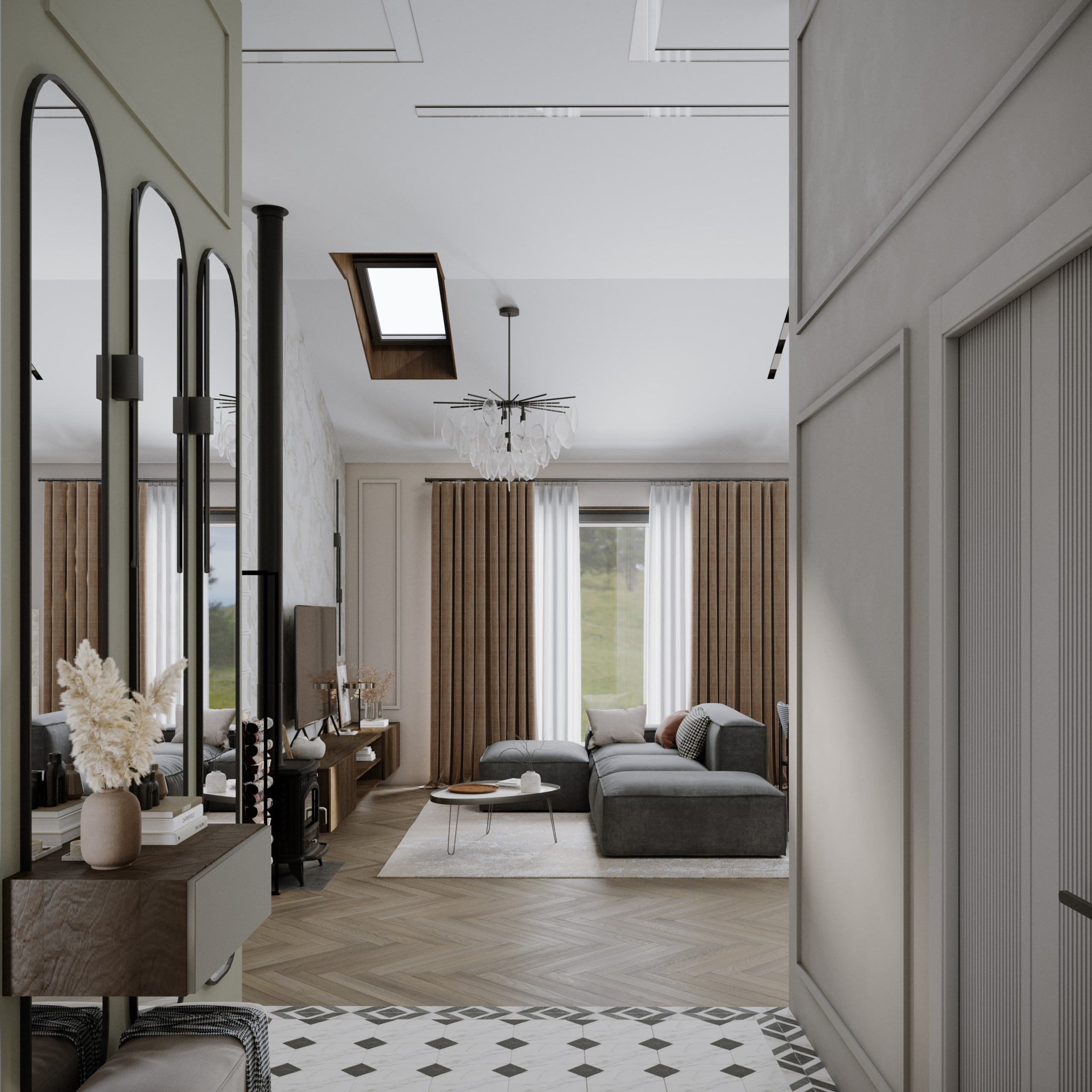 Kitchen «L'Art Culinaire». Портфолио 3D визуализатора