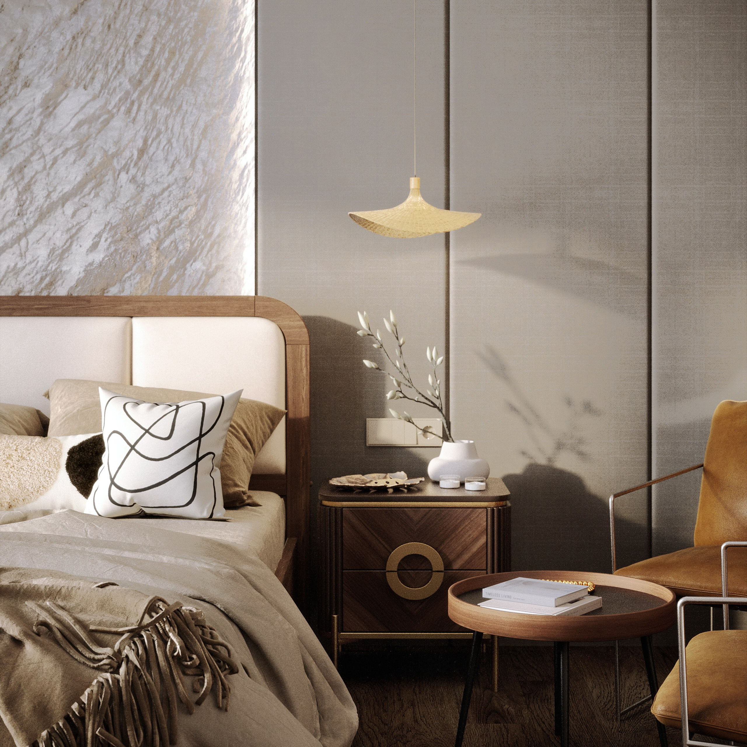 Bedroom «Nuage Doux». Портфолио 3D визуализатора