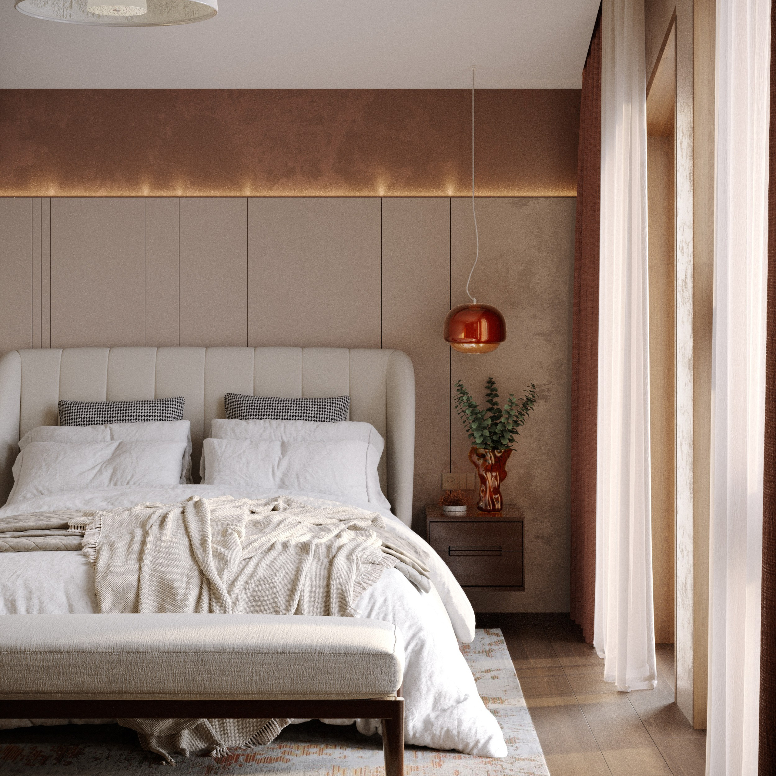 Chambre «L'Heure Bleue». Портфолио 3D визуализатора