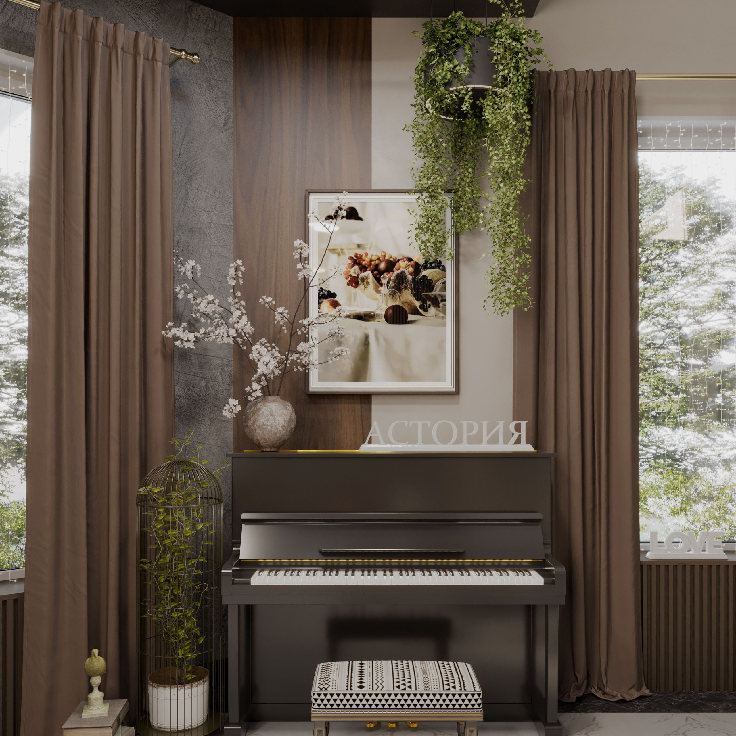 Ресторан Astoria. Портфолио 3D визуализатора