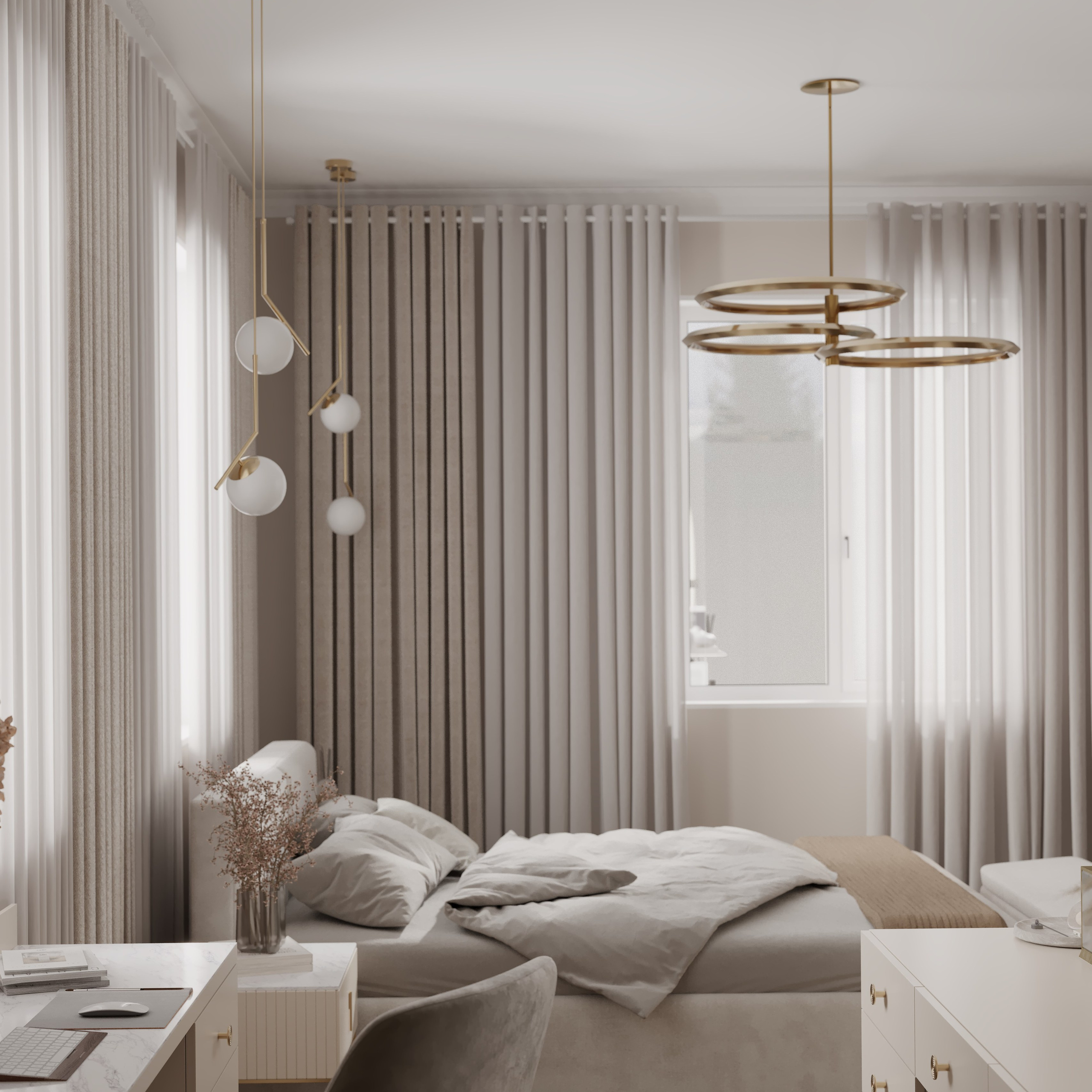 Living «Charme Caché». Портфолио 3D визуализатора