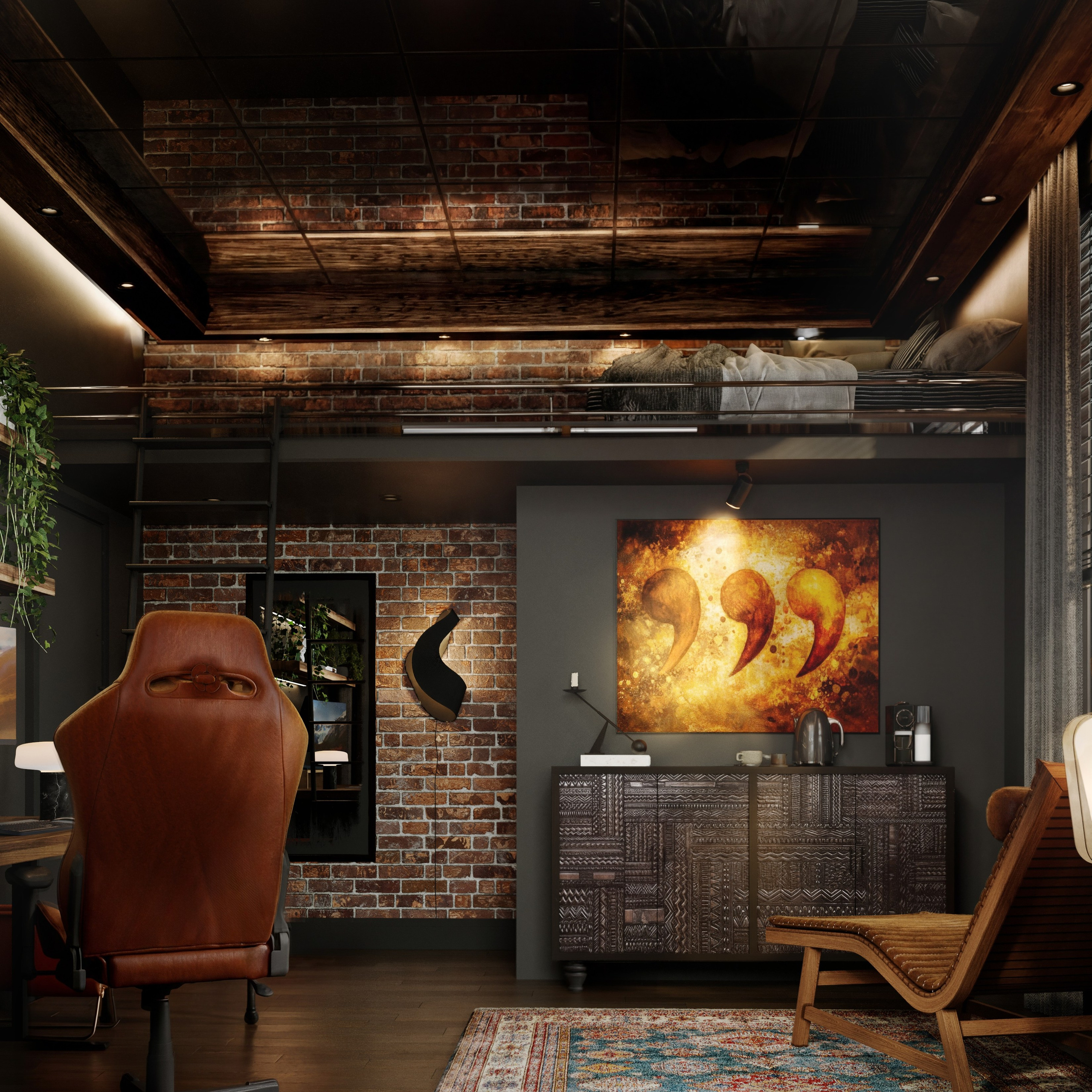 Кабинет. Портфолио 3D визуализатора