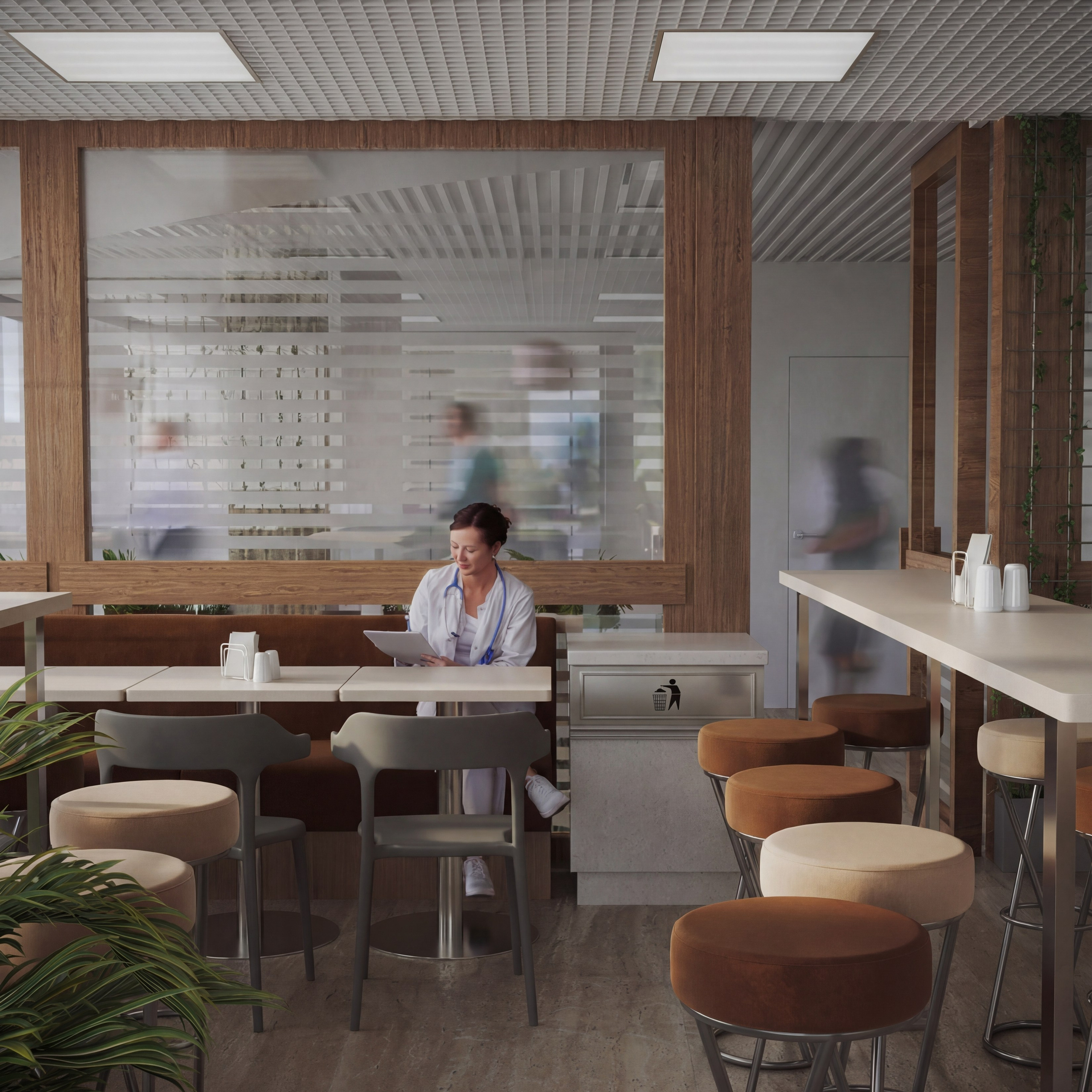 Кафе — ДЖЕМ. Портфолио 3D визуализатора