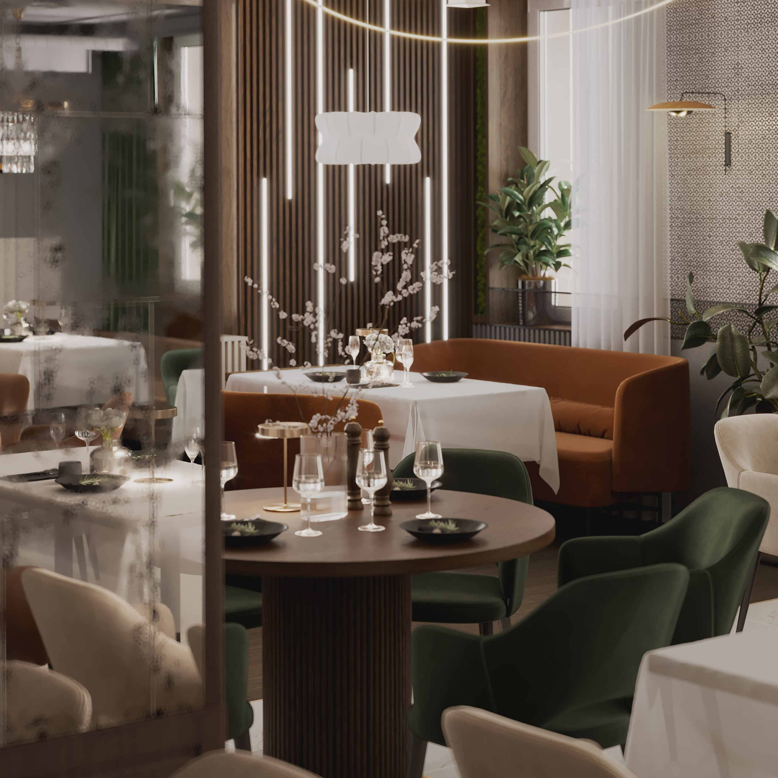 Ресторан Astoria. Портфолио 3D визуализатора