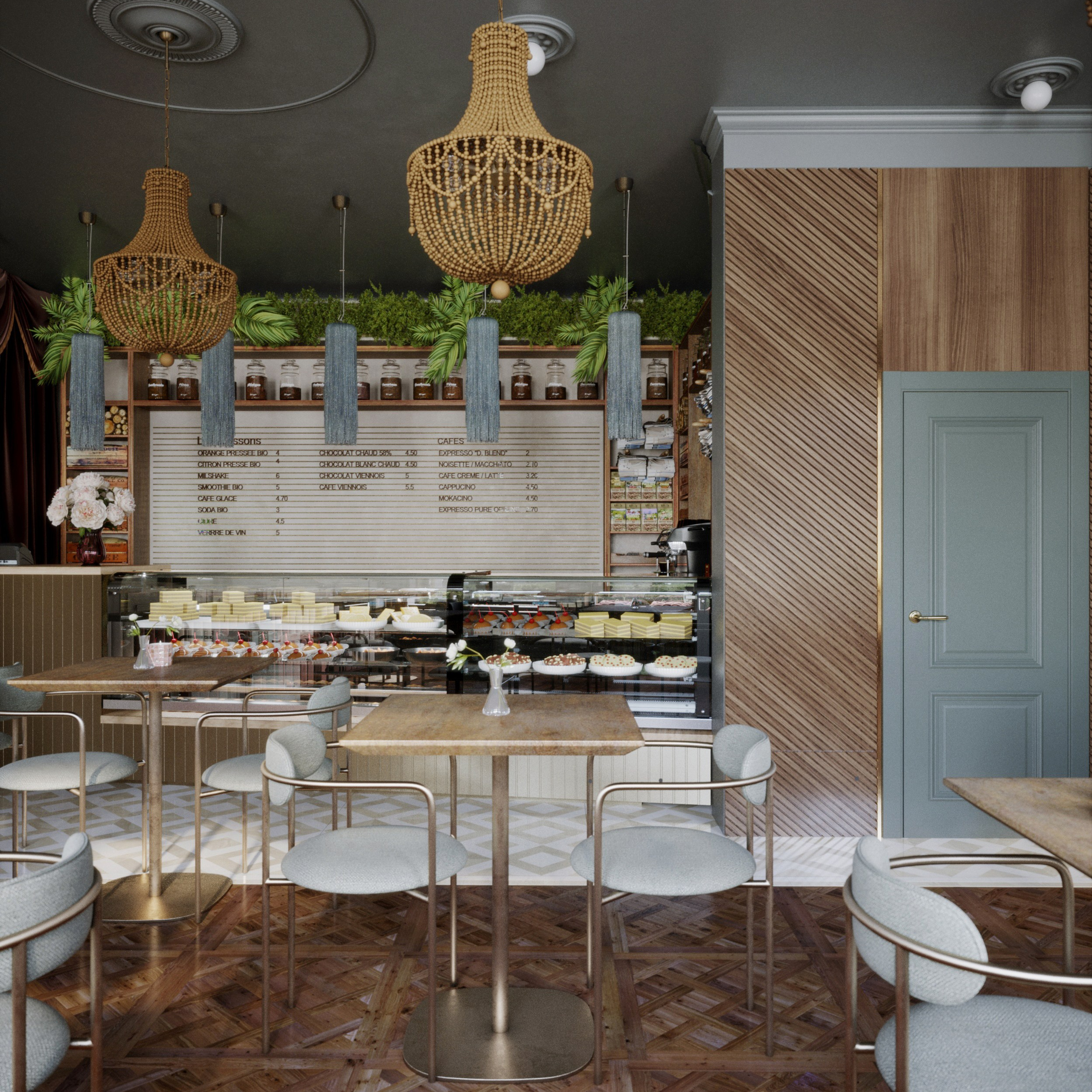 Кафе — Сытый кот. Портфолио 3D визуализатора