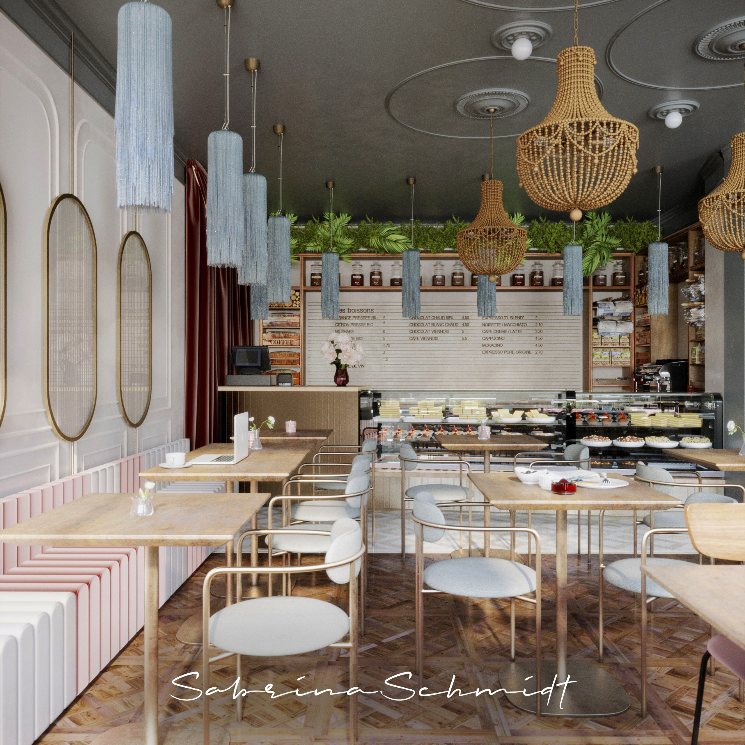 Кафе — Сытый кот. Портфолио 3D визуализатора