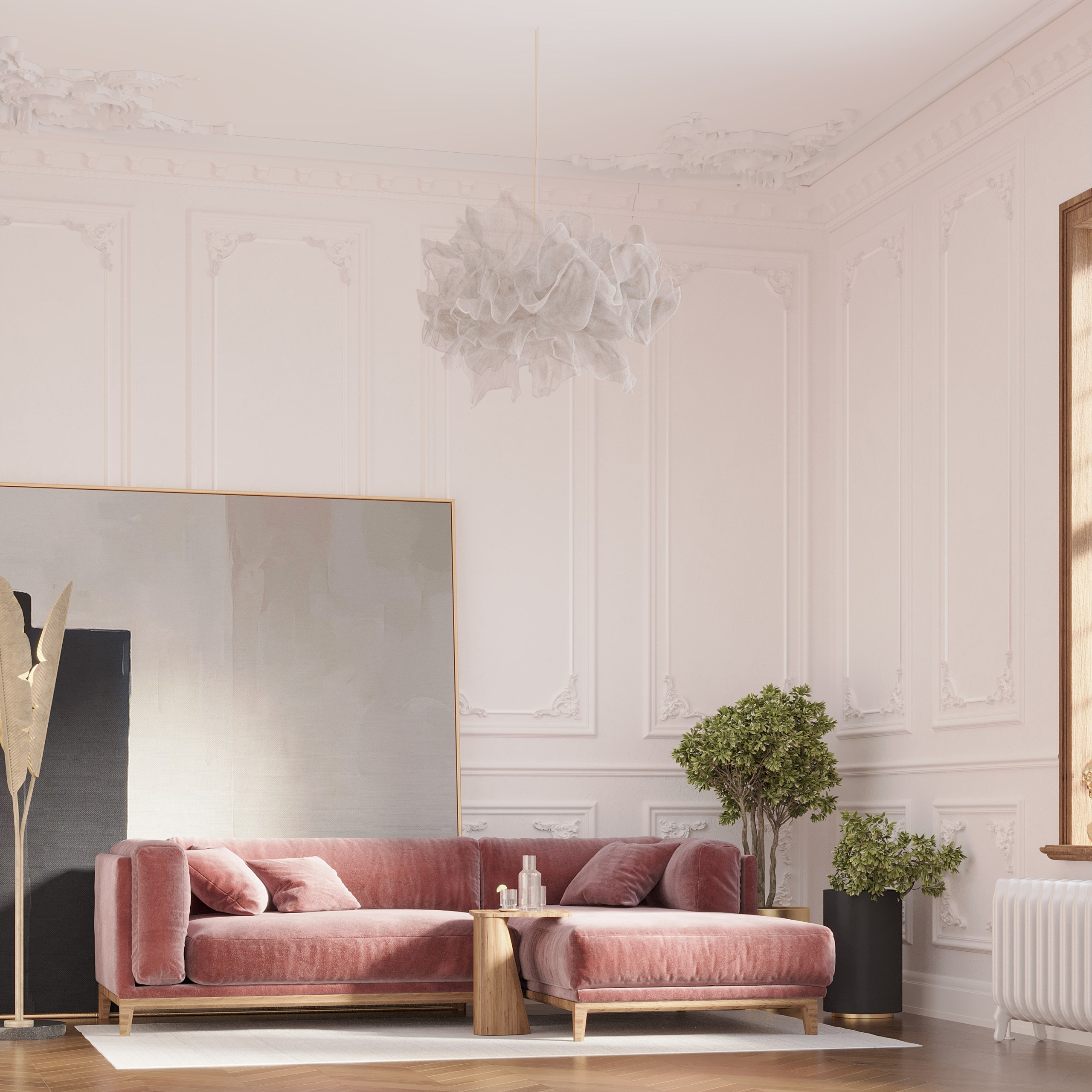 Lounge «Voile d'Argent». Портфолио 3D визуализатора