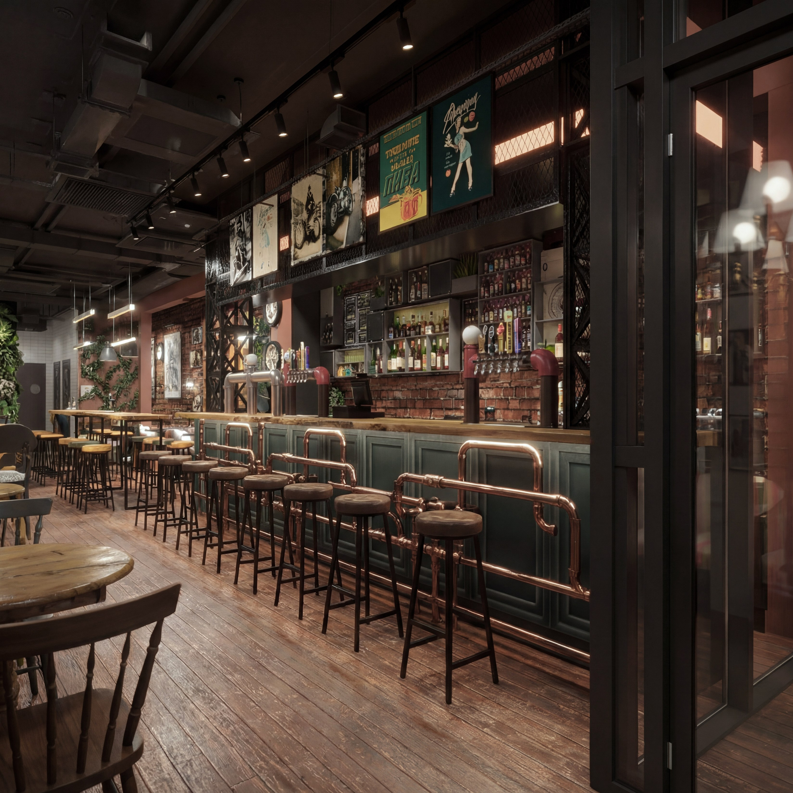 Бар — Mirror of the Night. Портфолио 3D визуализатора