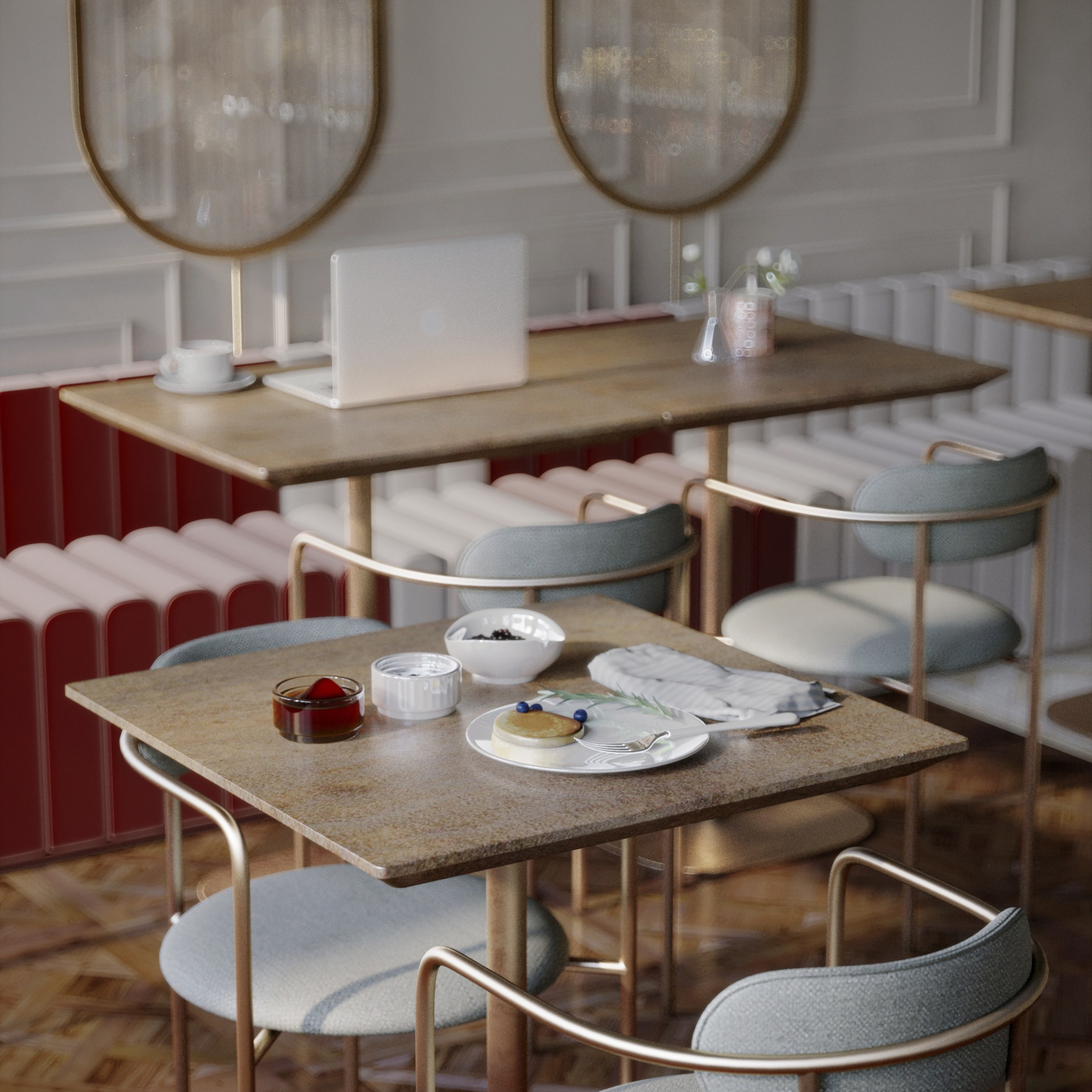 Кафе — Сытый кот. Портфолио 3D визуализатора