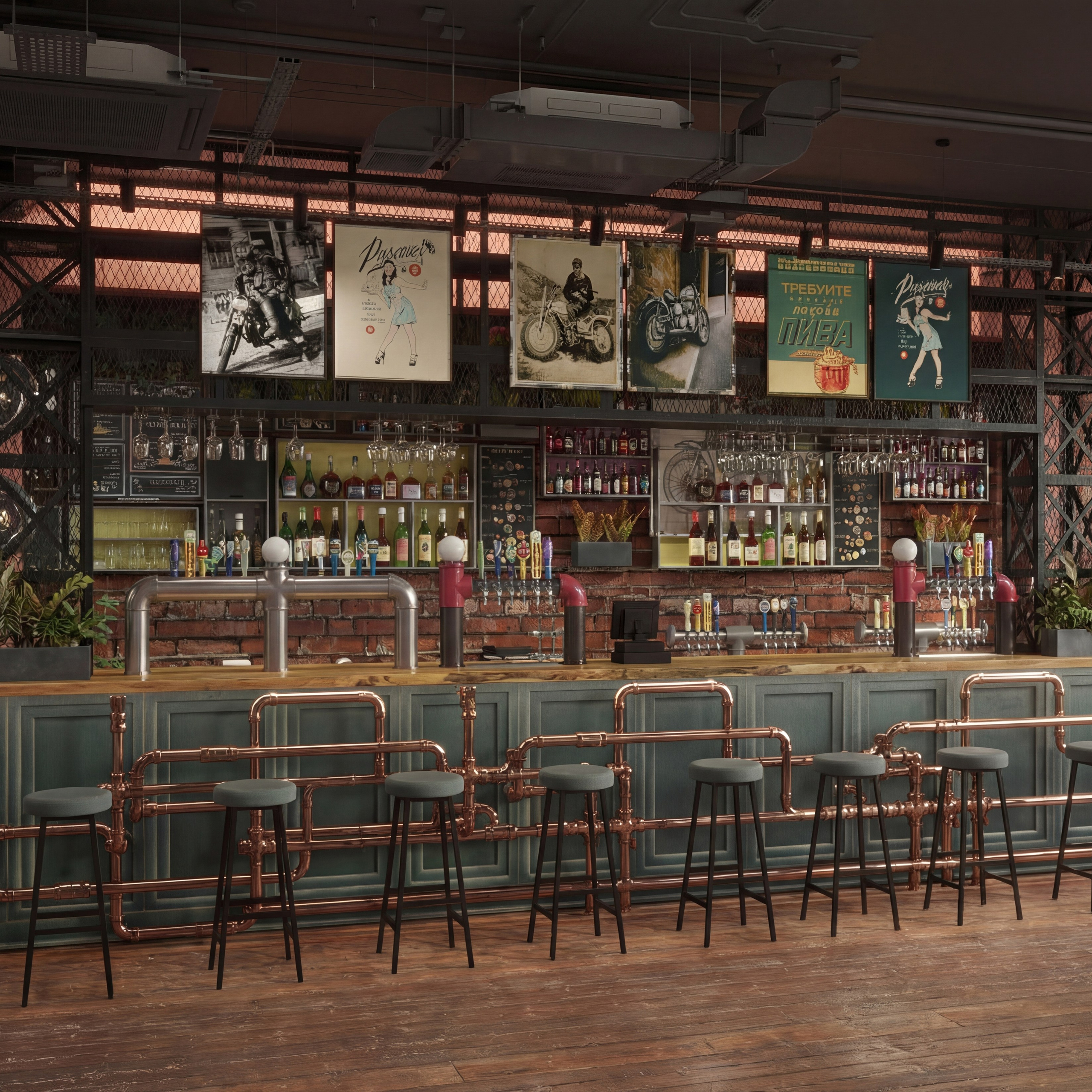 Бар — Mirror of the Night. Портфолио 3D визуализатора