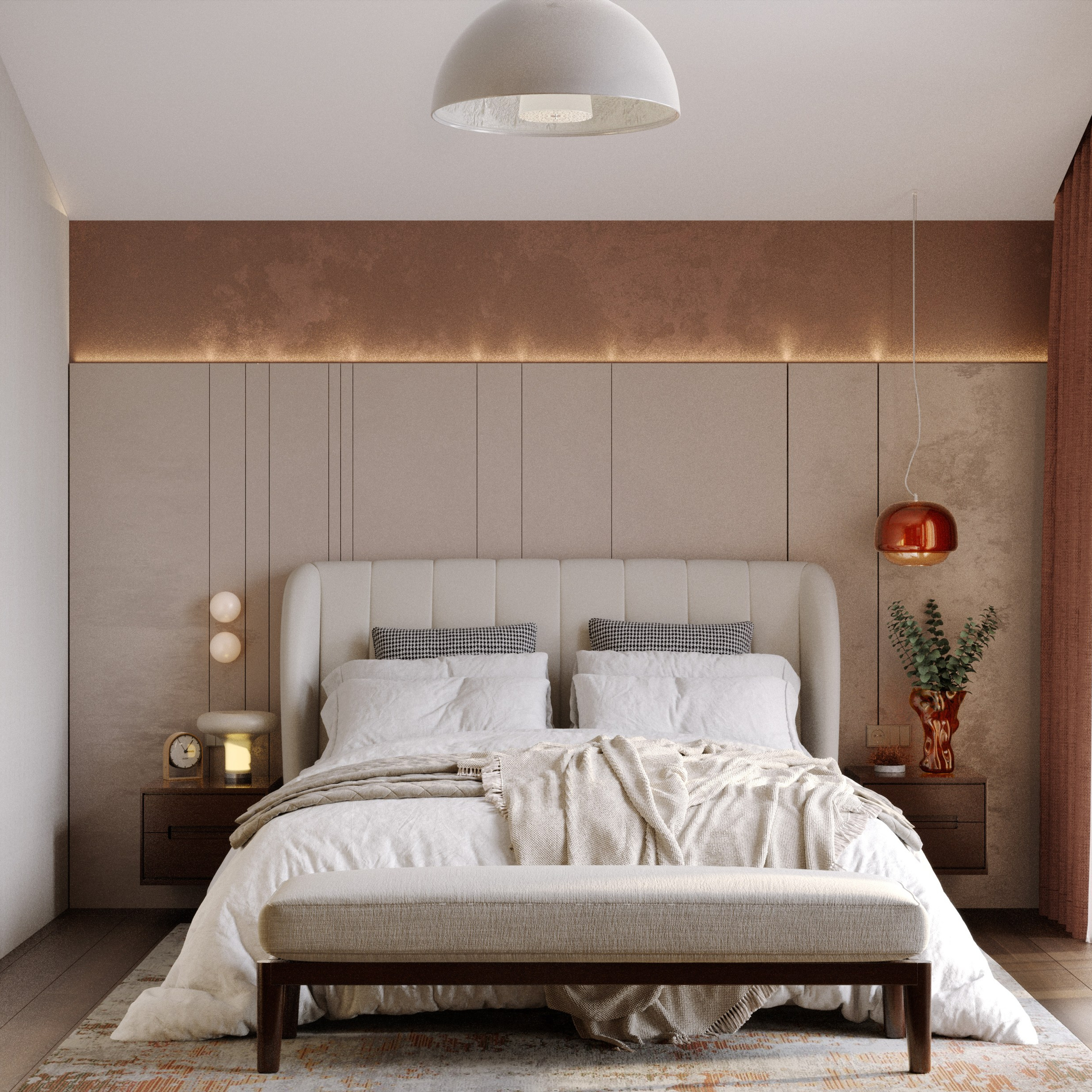 Chambre «L'Heure Bleue». Портфолио 3D визуализатора