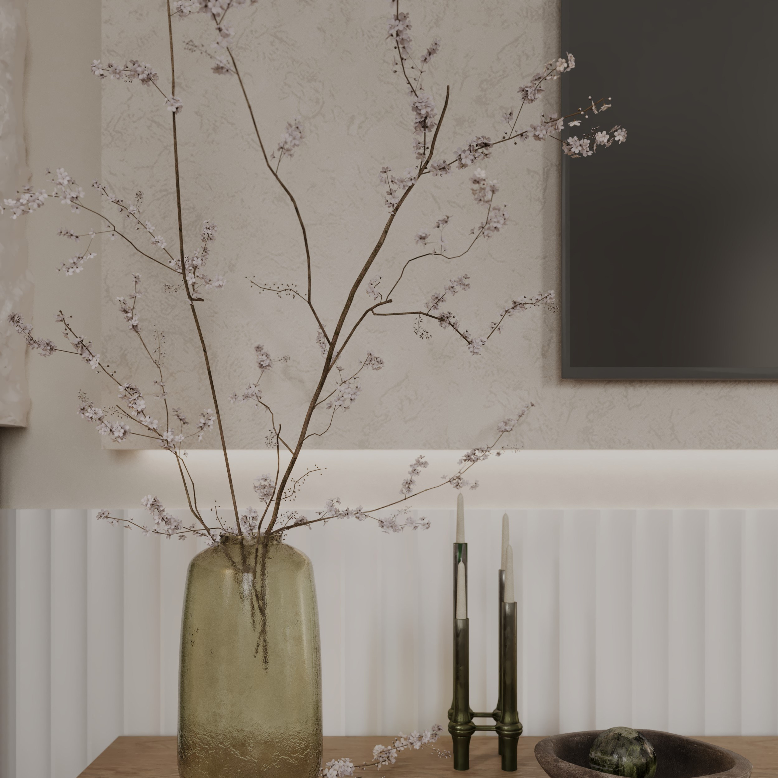 Living «Charme Caché». Портфолио 3D визуализатора