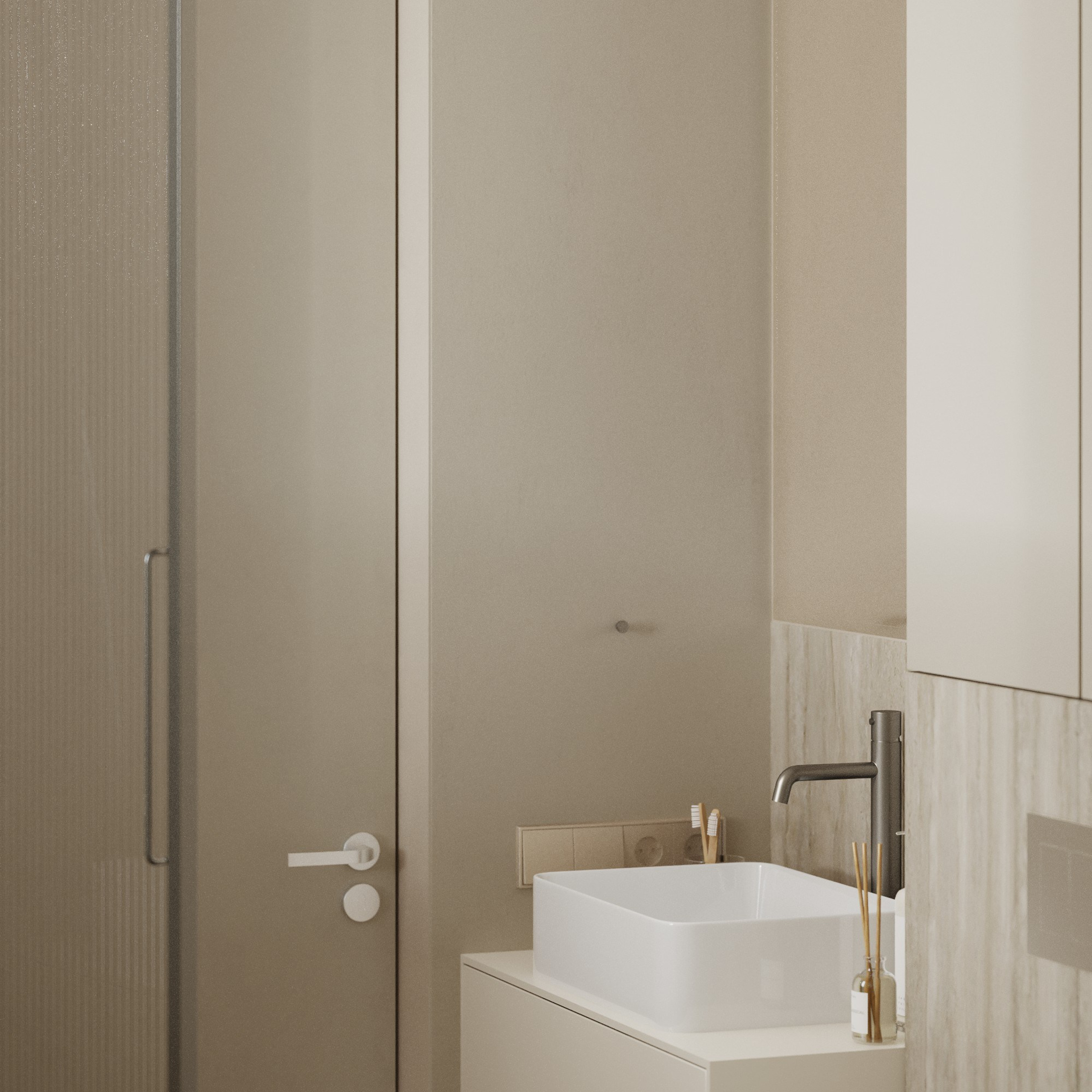 Bathroom «Le Miroir Infini». Портфолио 3D визуализатора