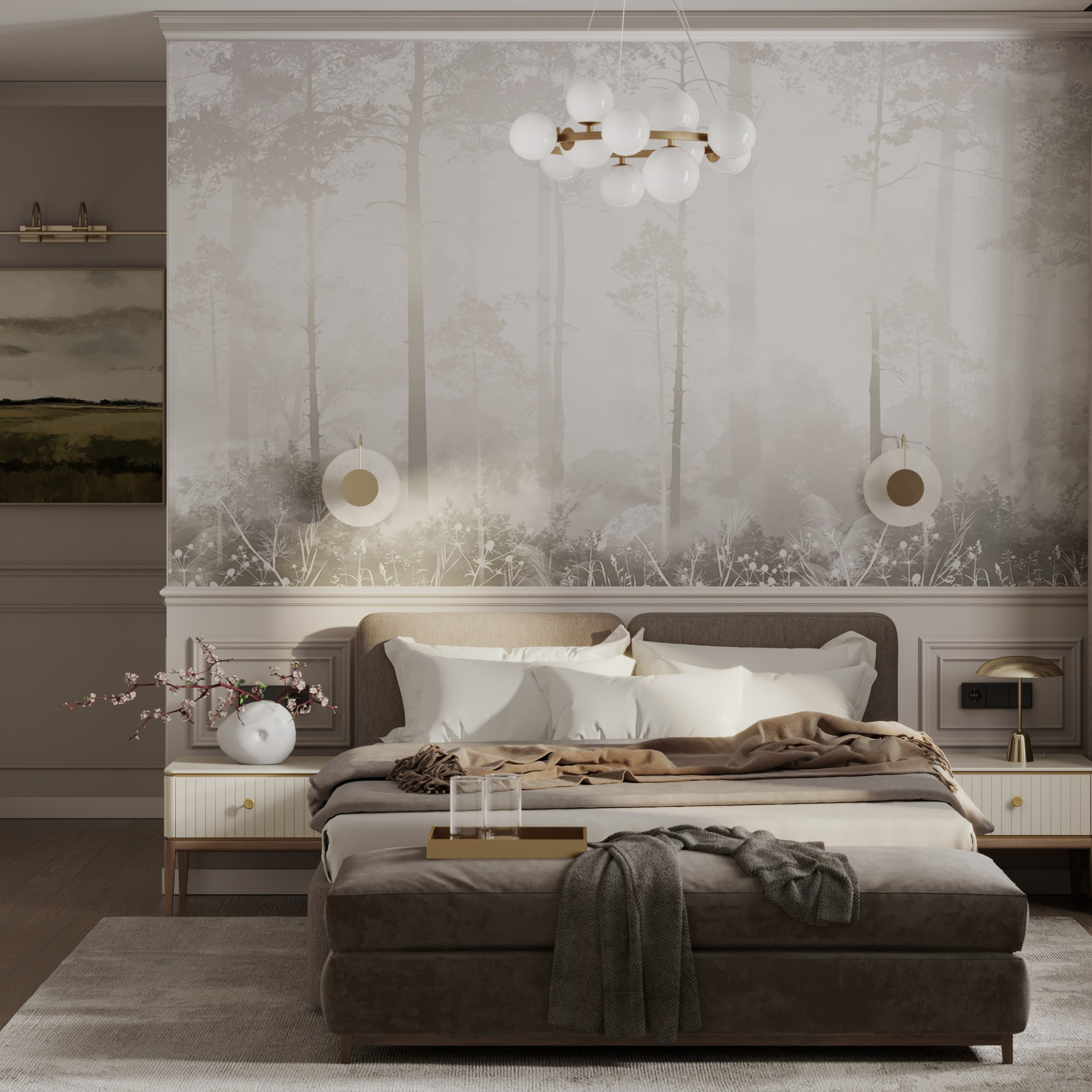 Chambre «Rêve de Soie». Портфолио 3D визуализатора