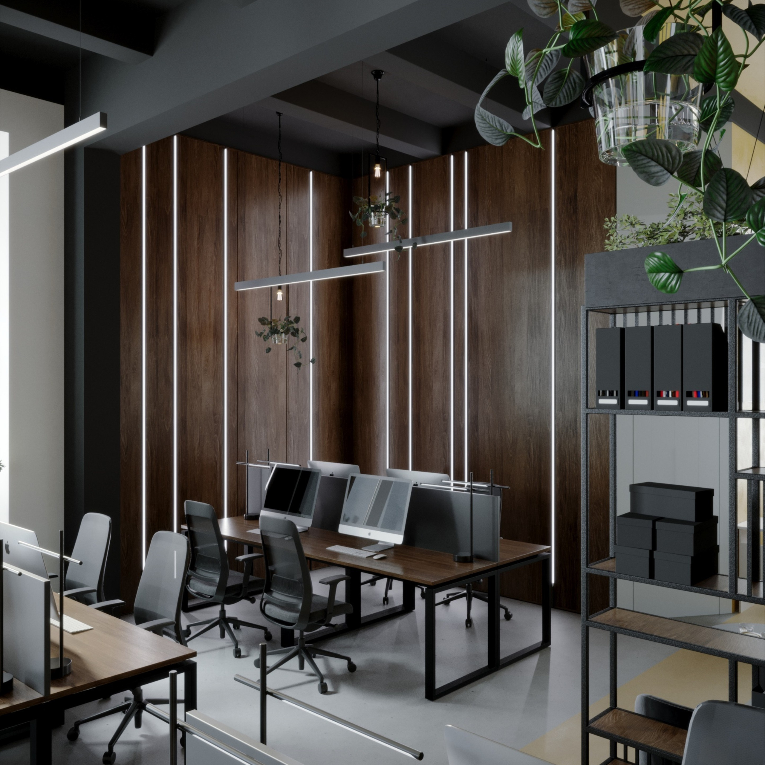 Офис 120 метров Екатеринбург. Портфолио 3D визуализатора