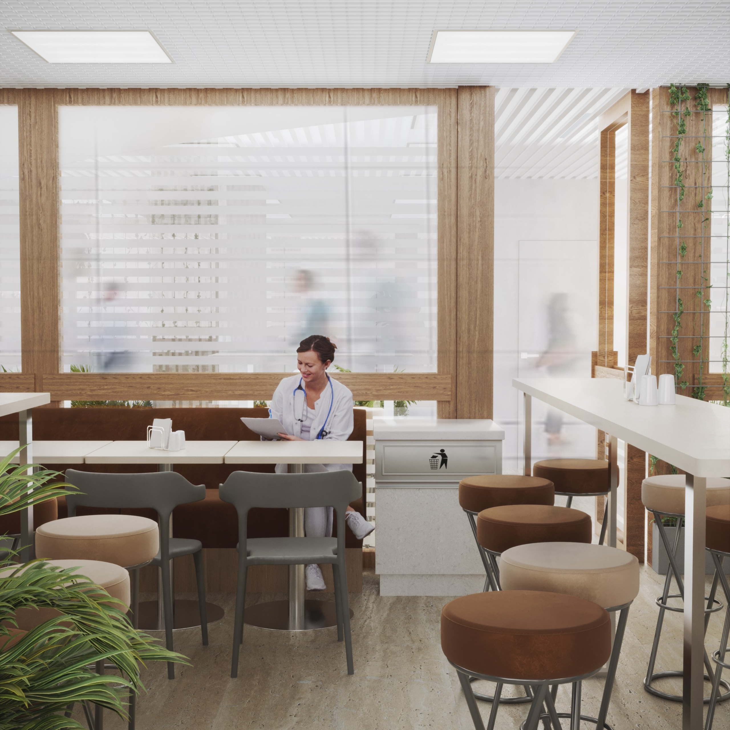 Кафе — ДЖЕМ. Портфолио 3D визуализатора