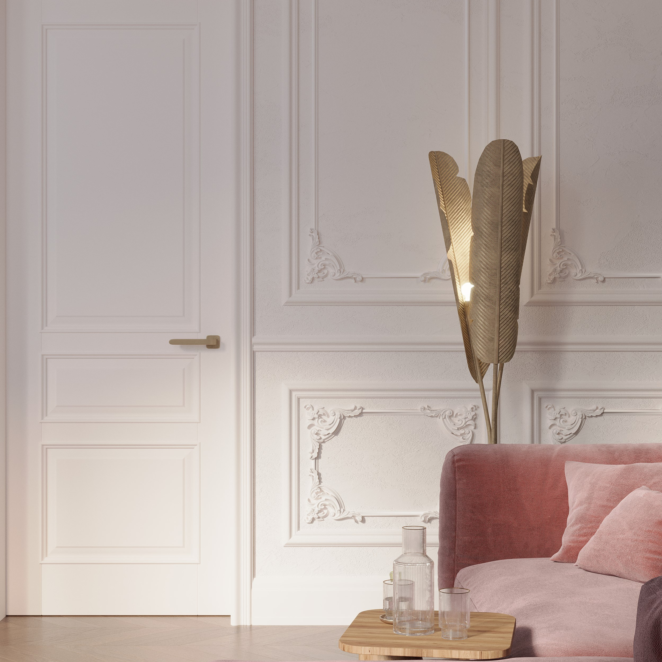 Lounge «Voile d'Argent». Портфолио 3D визуализатора