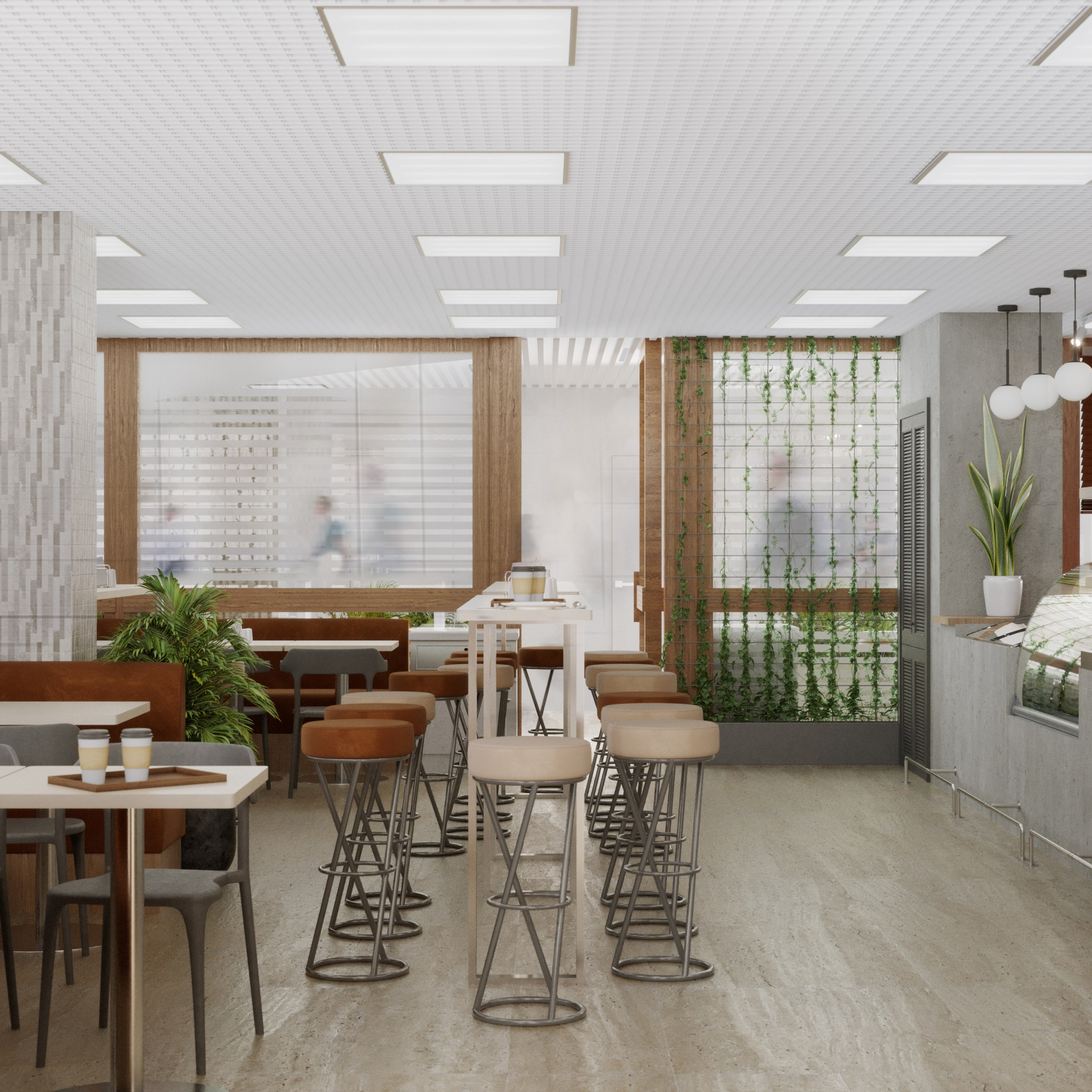 Кафе — ДЖЕМ. Портфолио 3D визуализатора