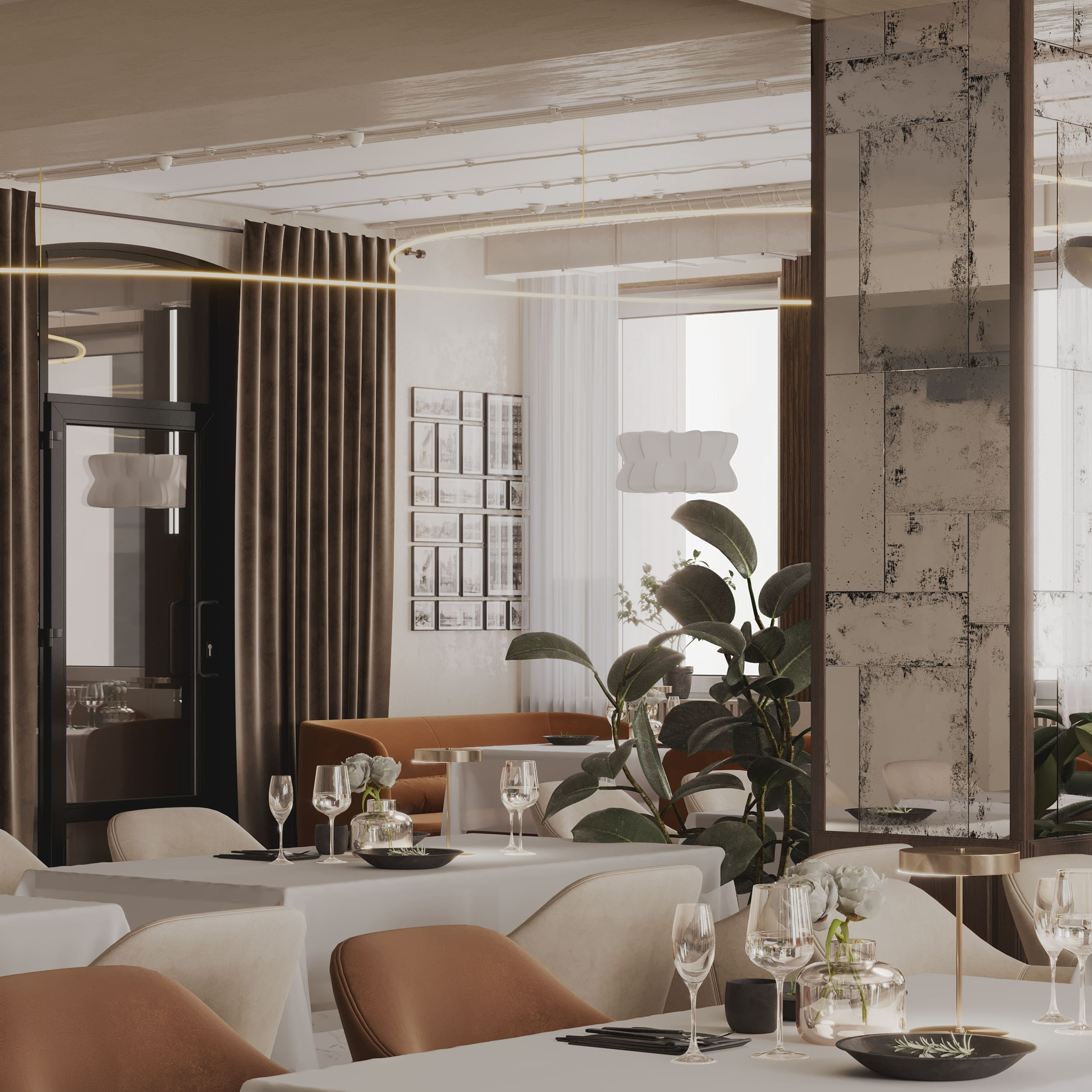 Ресторан Astoria. Портфолио 3D визуализатора