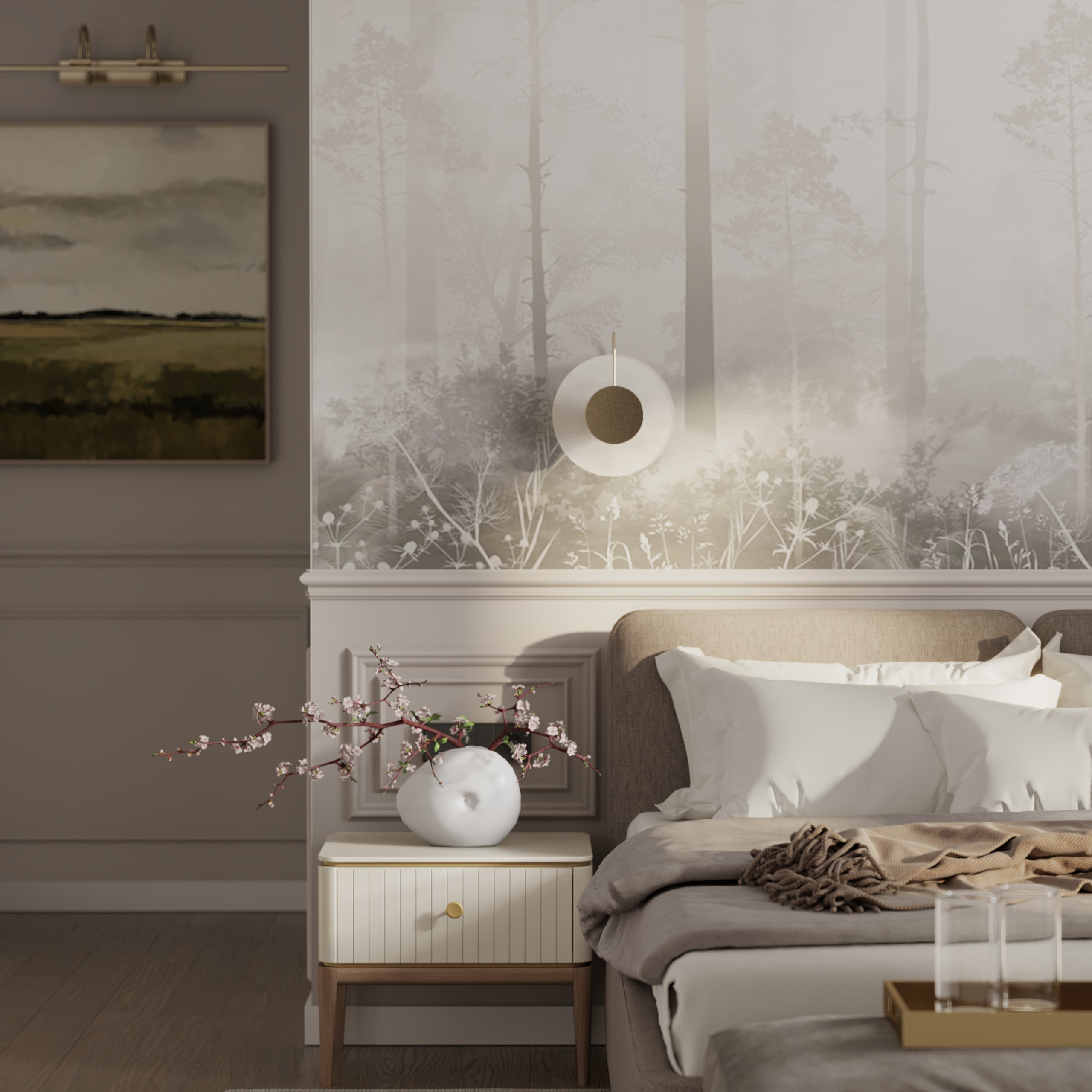 Chambre «Rêve de Soie». Портфолио 3D визуализатора