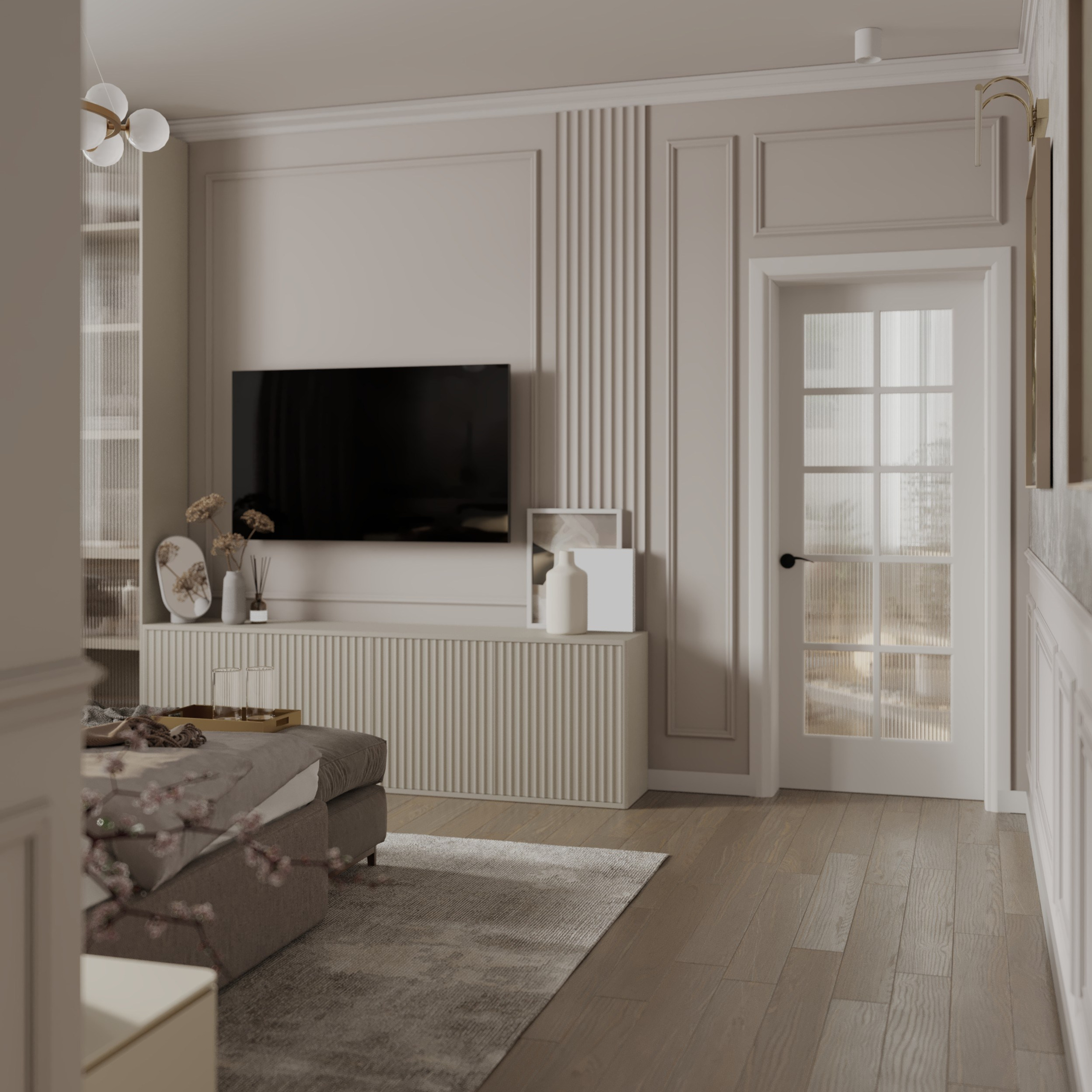 Chambre «Rêve de Soie». Портфолио 3D визуализатора