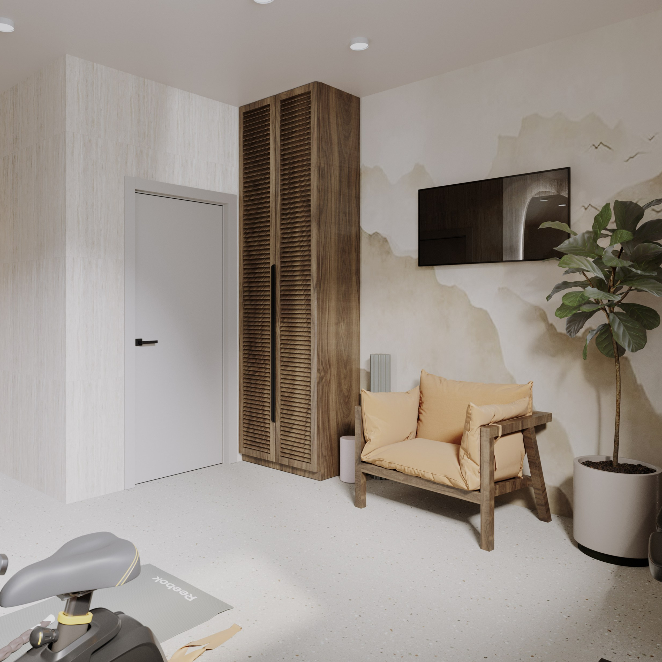 Home gym «Pigment». Портфолио 3D визуализатора