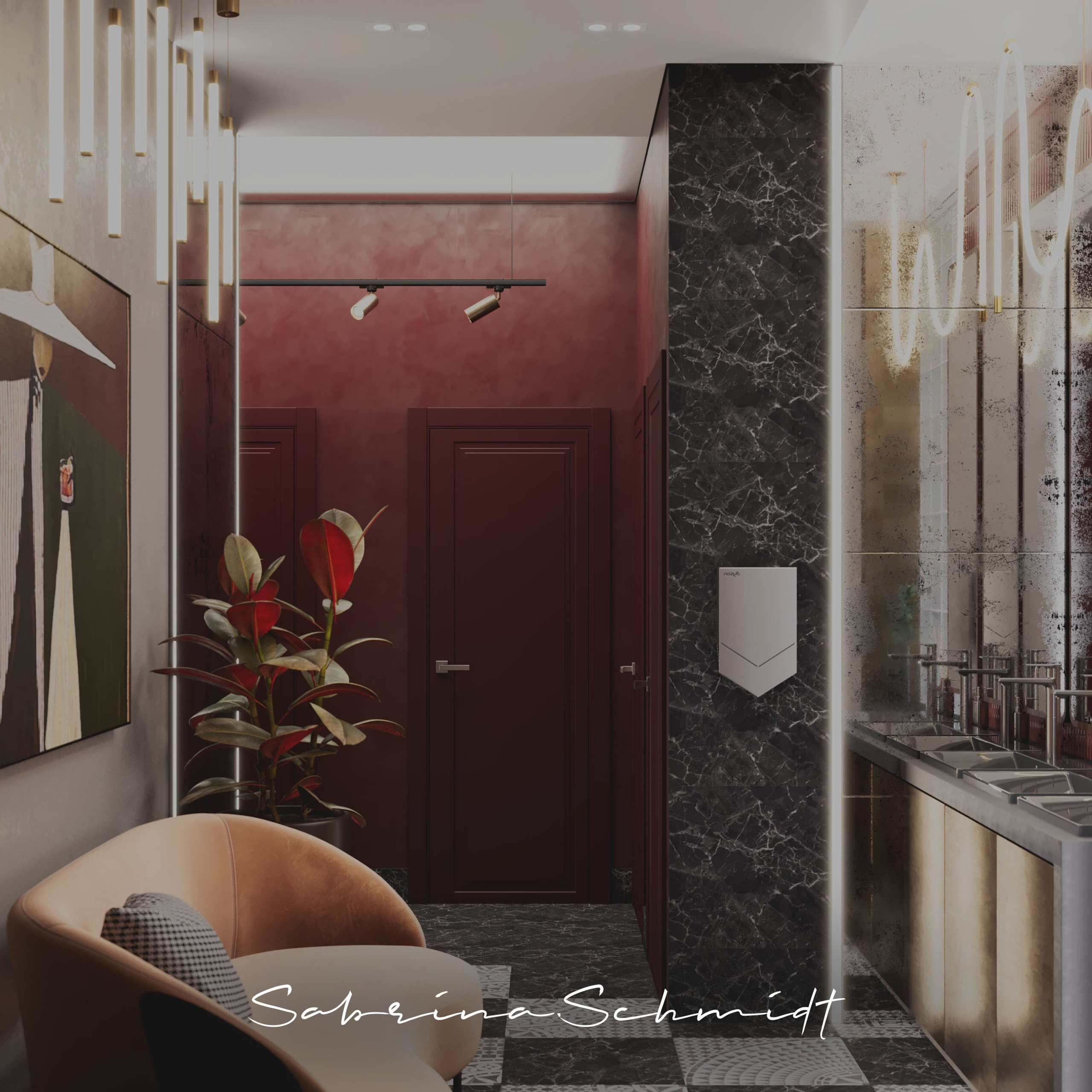 Ресторан Astoria. Портфолио 3D визуализатора