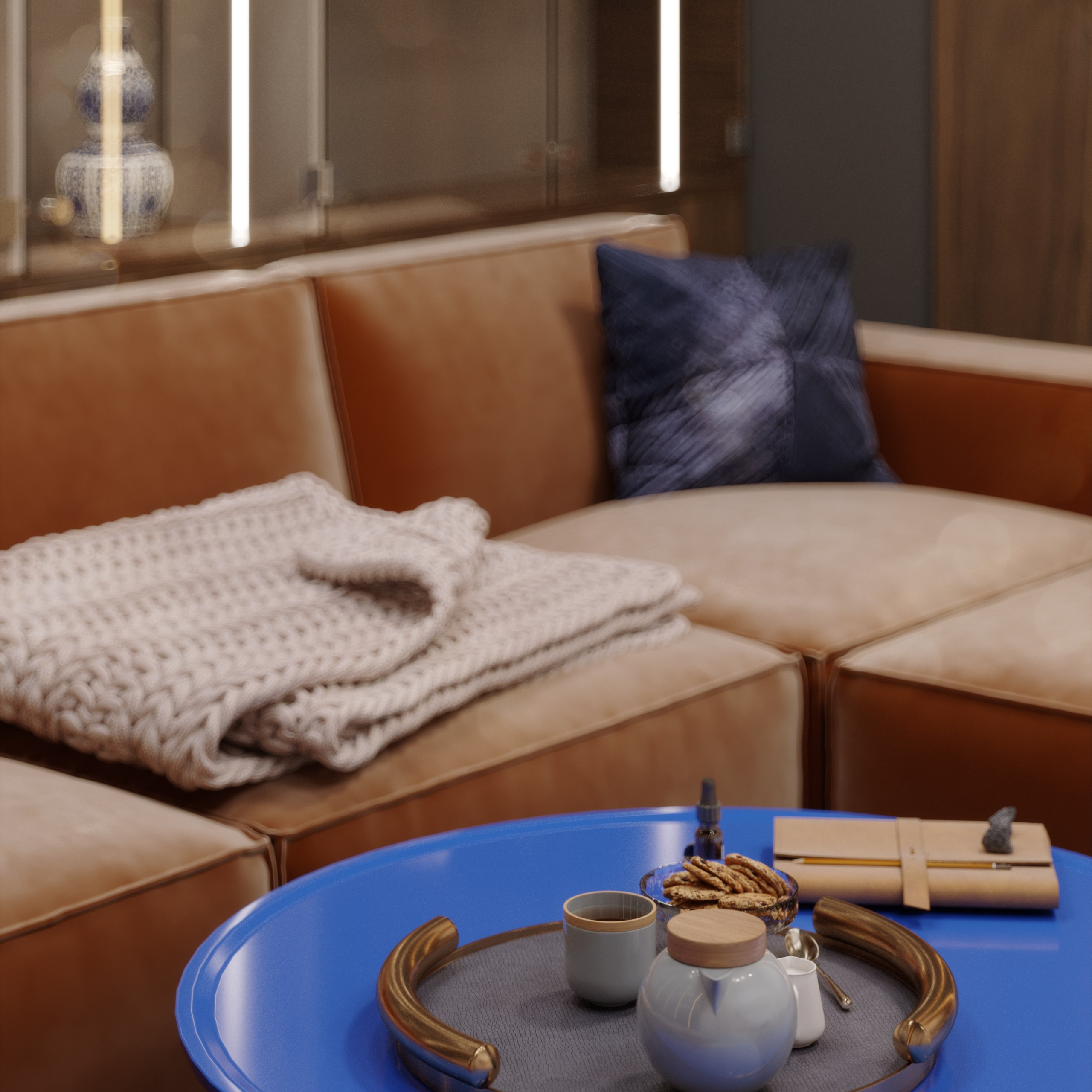 Cabinet «Leather & Whisky»