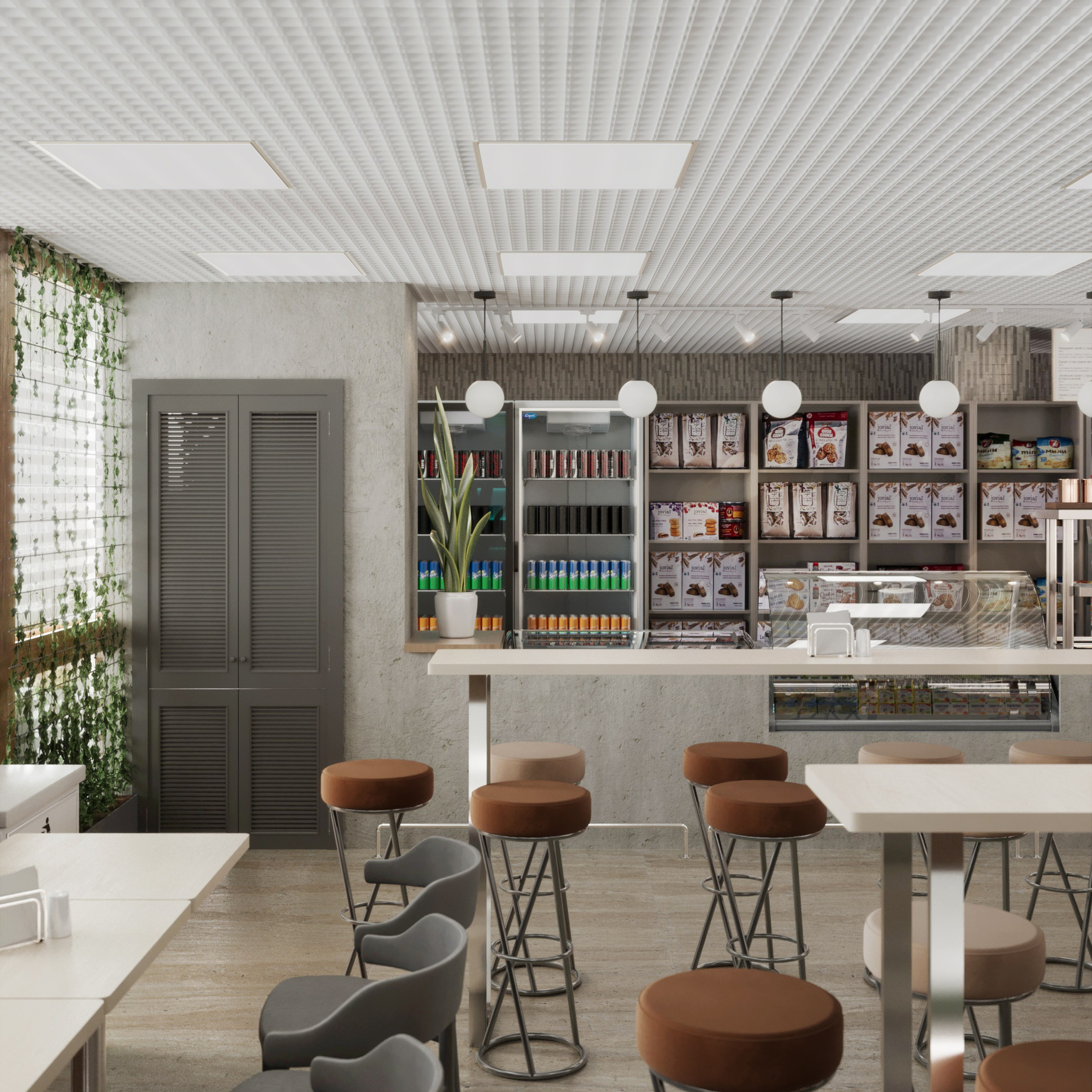 Кафе — ДЖЕМ. Портфолио 3D визуализатора