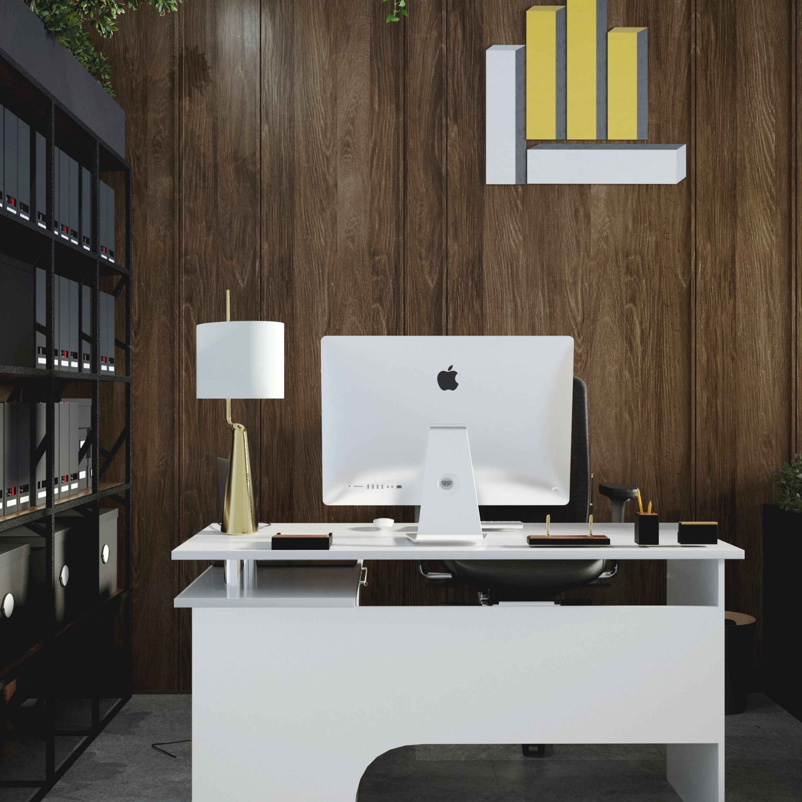 Офис 120 метров Екатеринбург. Портфолио 3D визуализатора