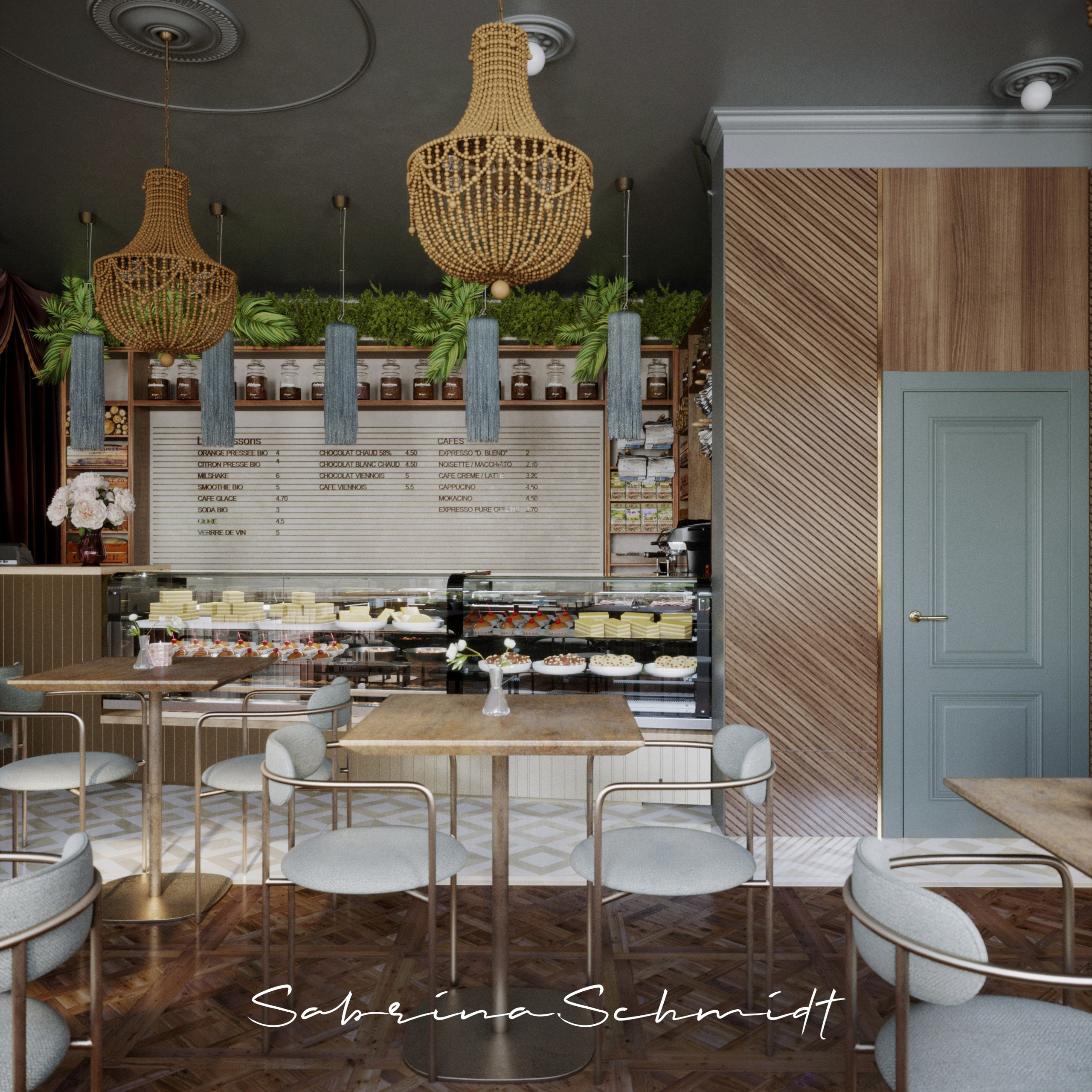 Кафе — Сытый кот. Портфолио 3D визуализатора