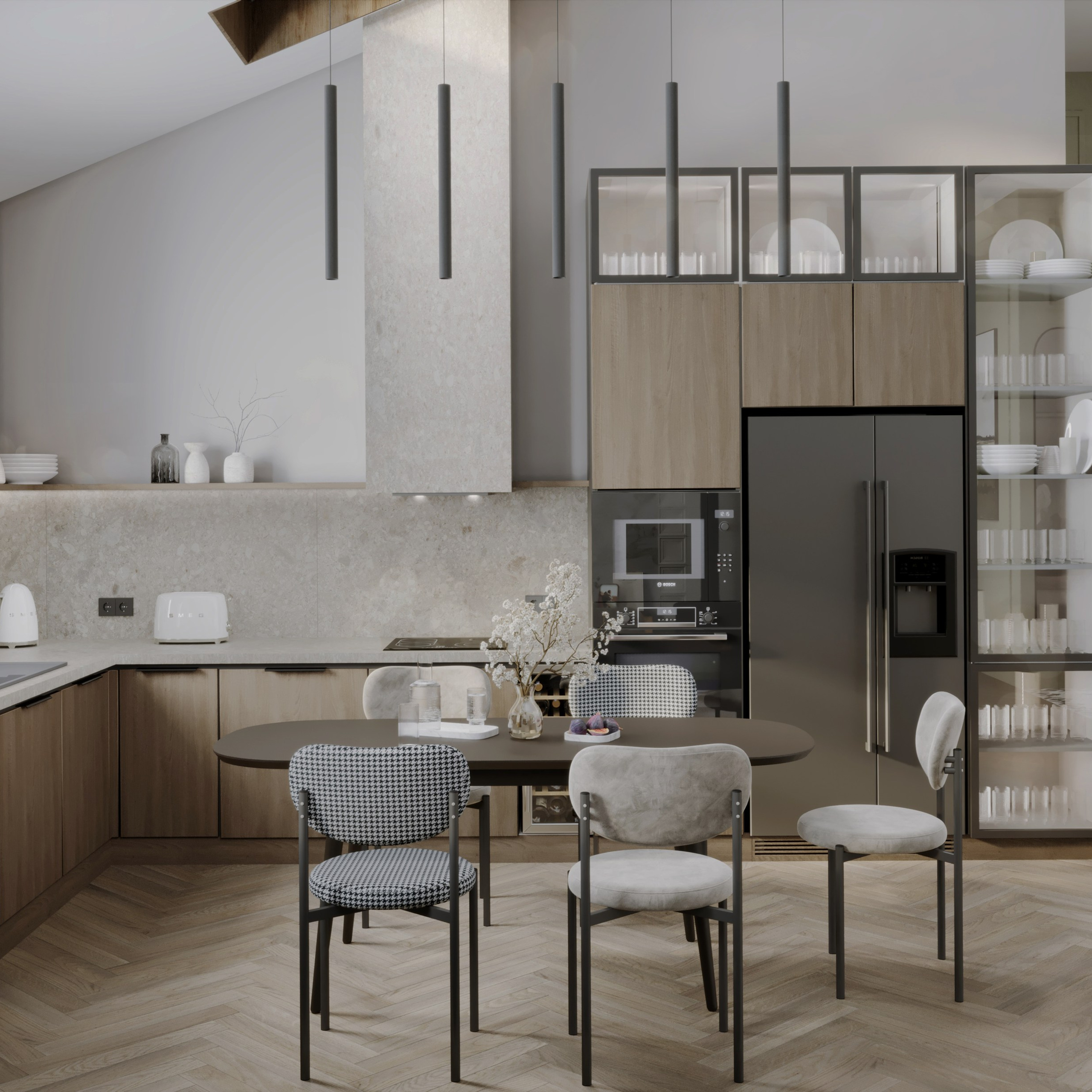 Kitchen «L'Art Culinaire». Портфолио 3D визуализатора