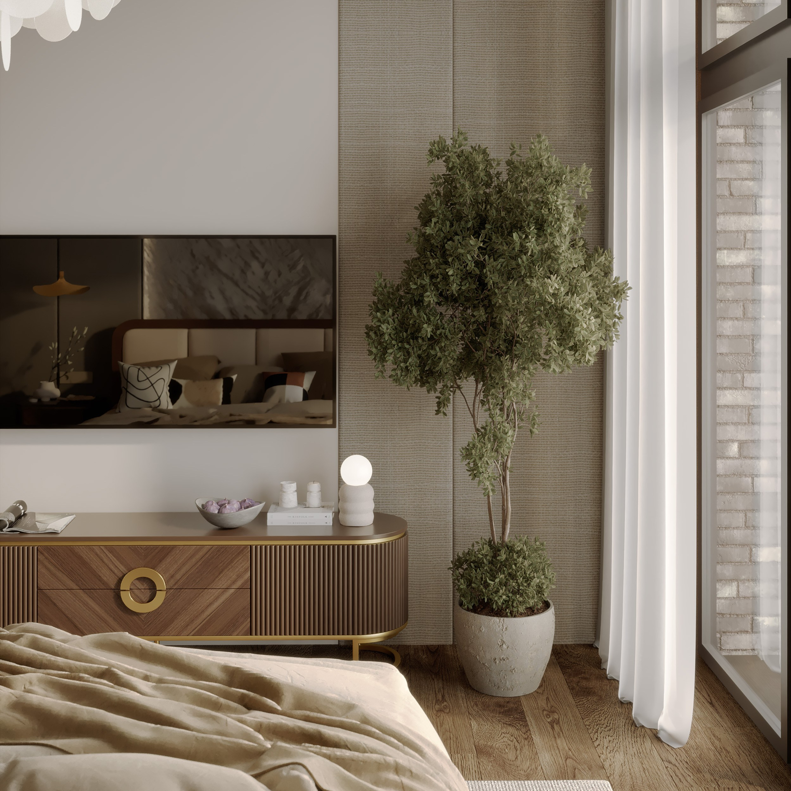 Bedroom «Nuage Doux». Портфолио 3D визуализатора