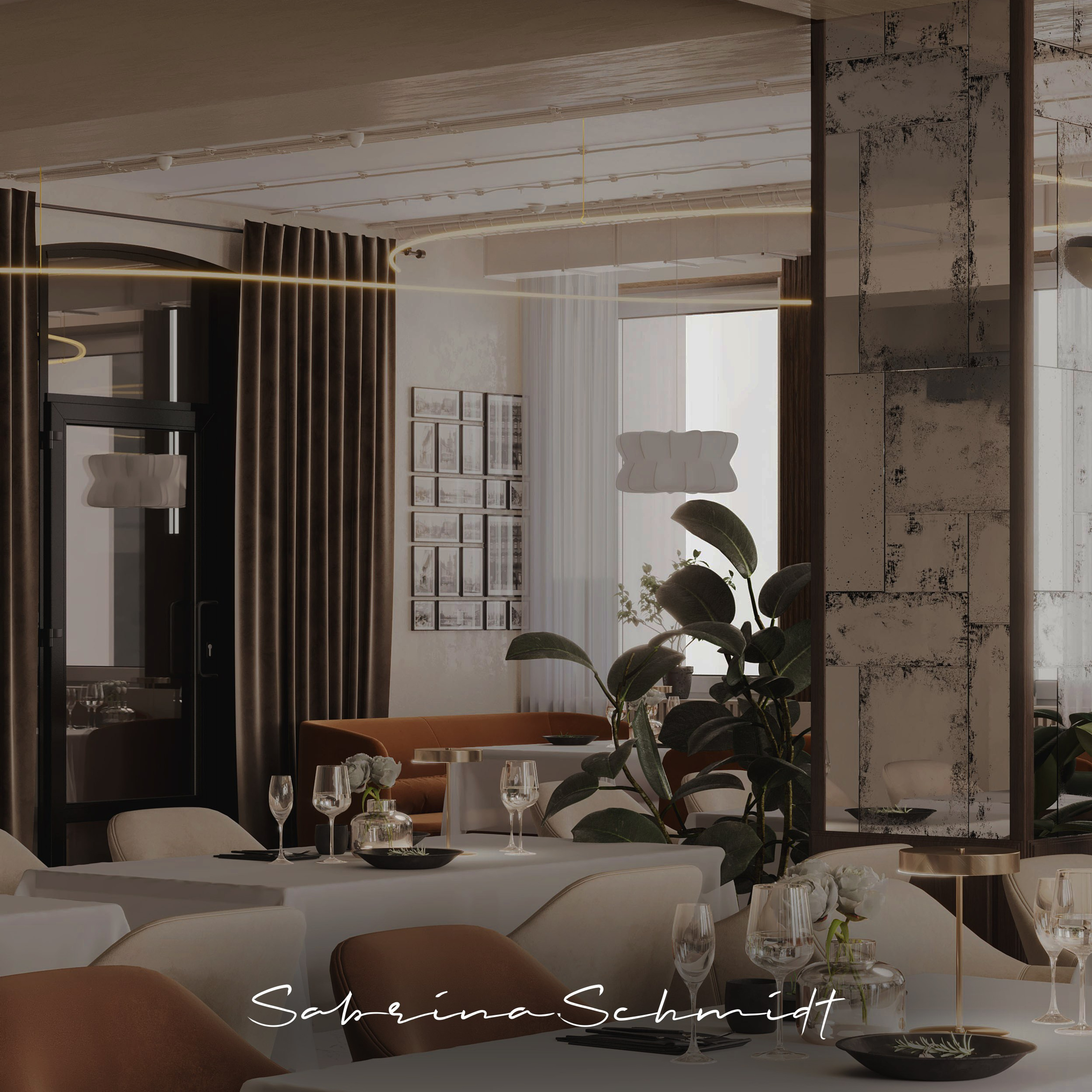 Ресторан Astoria. Портфолио 3D визуализатора