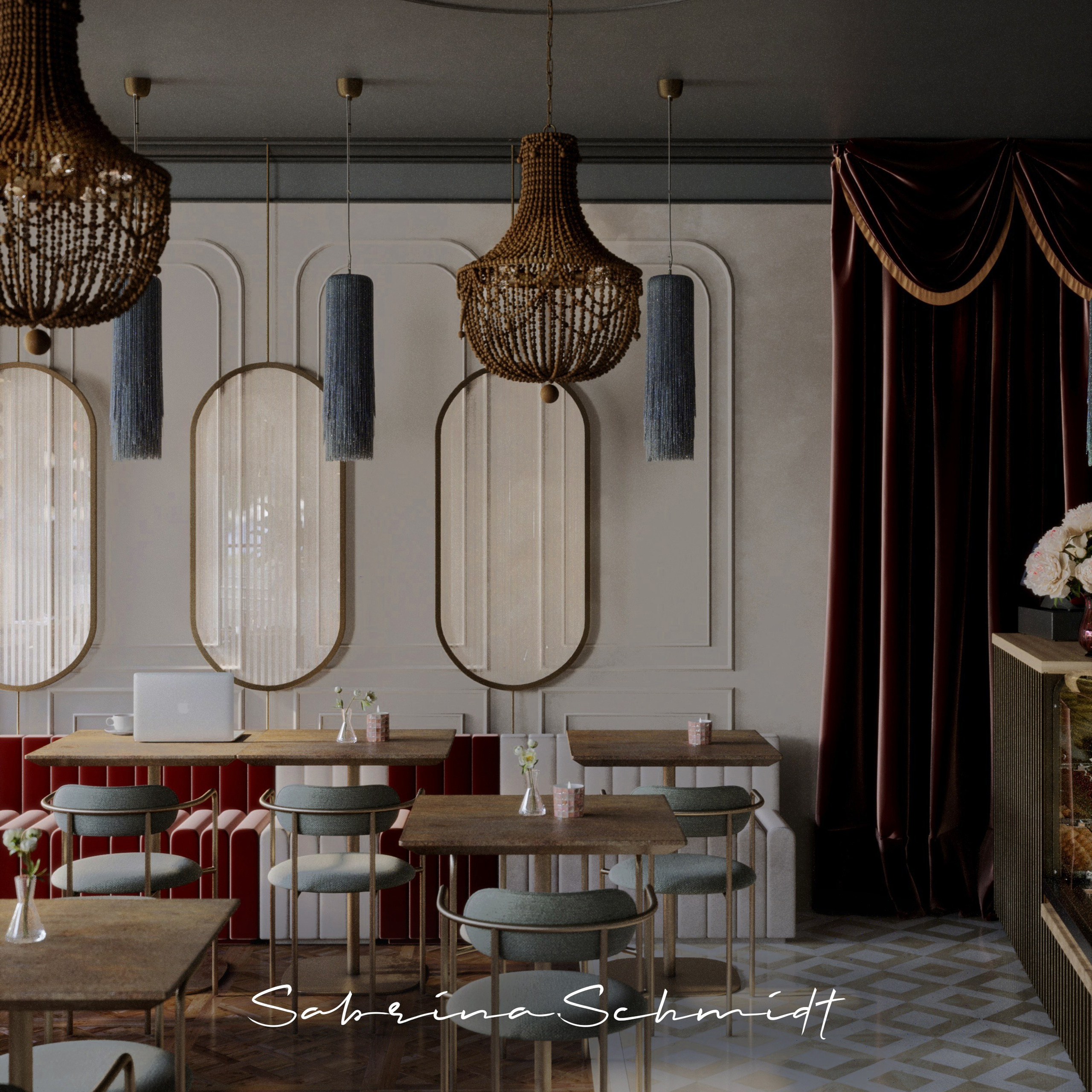 Кафе — Сытый кот. Портфолио 3D визуализатора