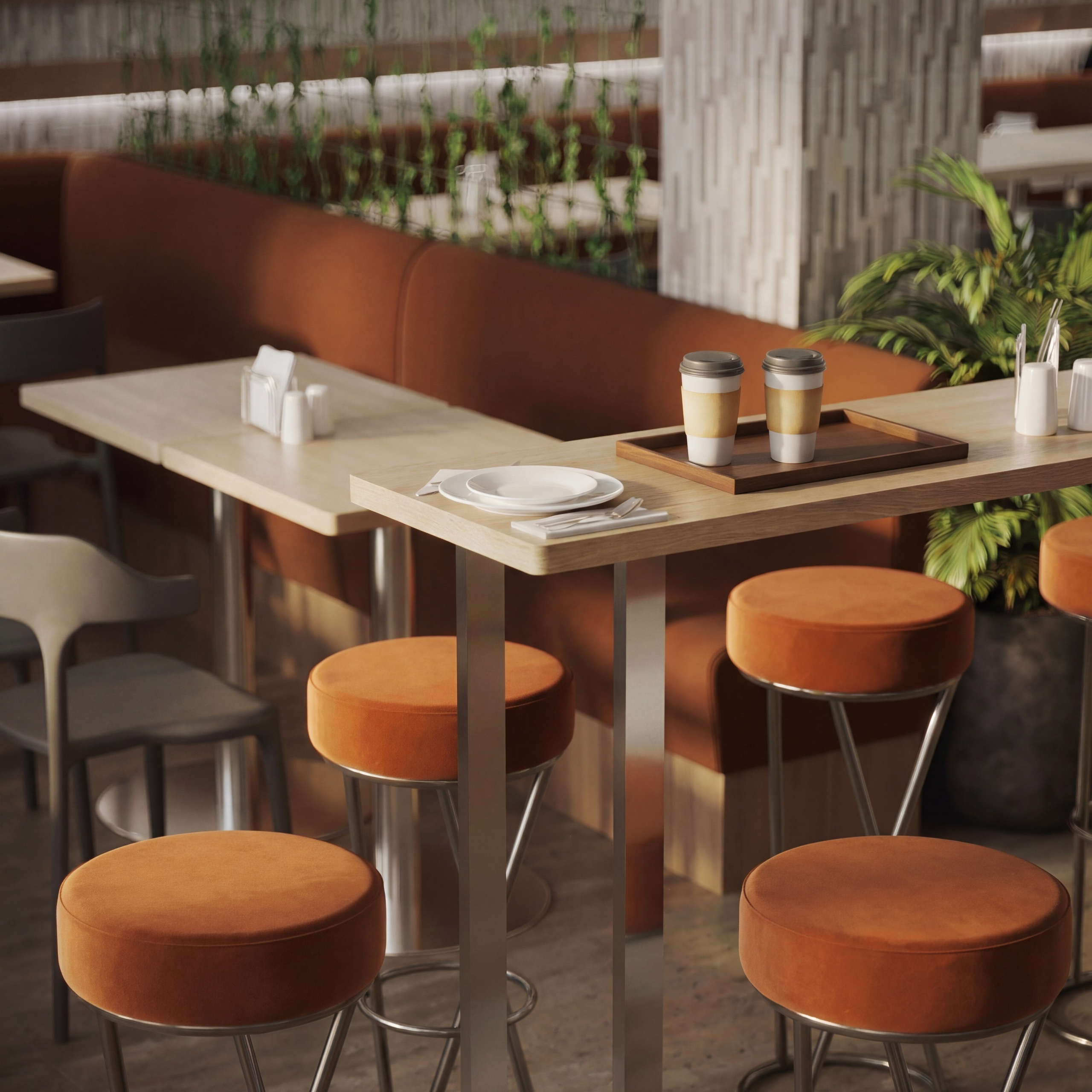 Кафе — ДЖЕМ. Портфолио 3D визуализатора