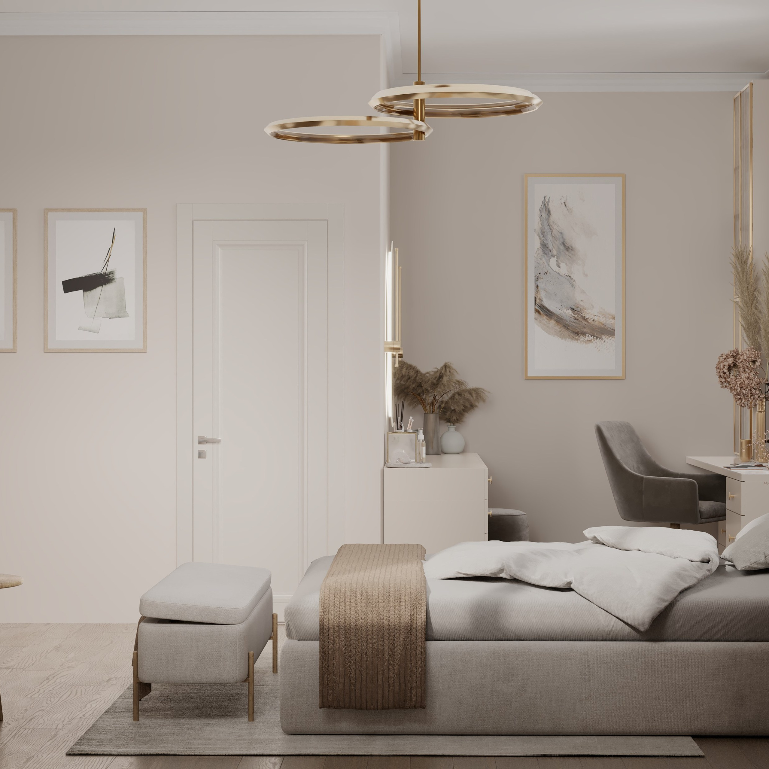 Living «Charme Caché». Портфолио 3D визуализатора