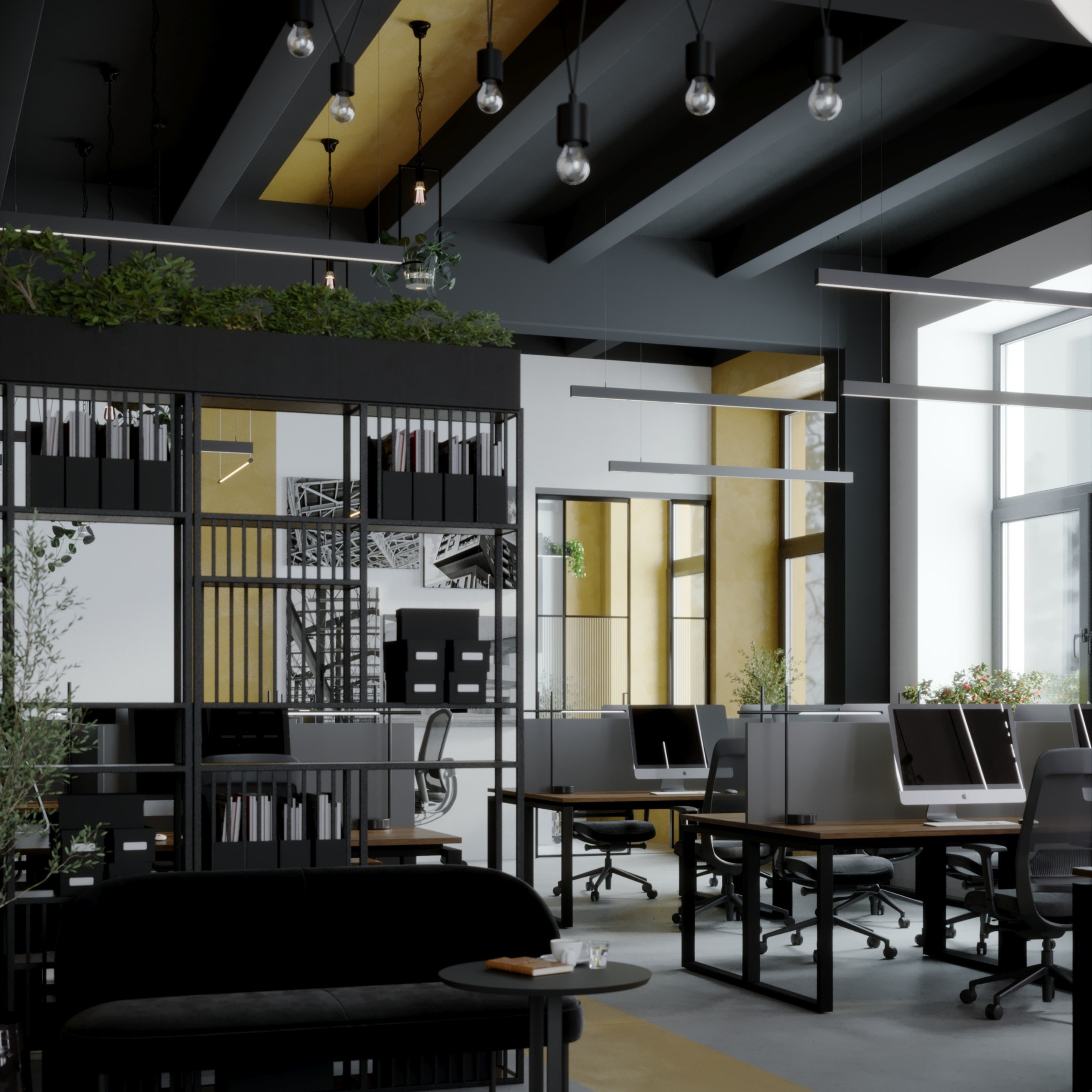 Офис 120 метров Екатеринбург. Портфолио 3D визуализатора