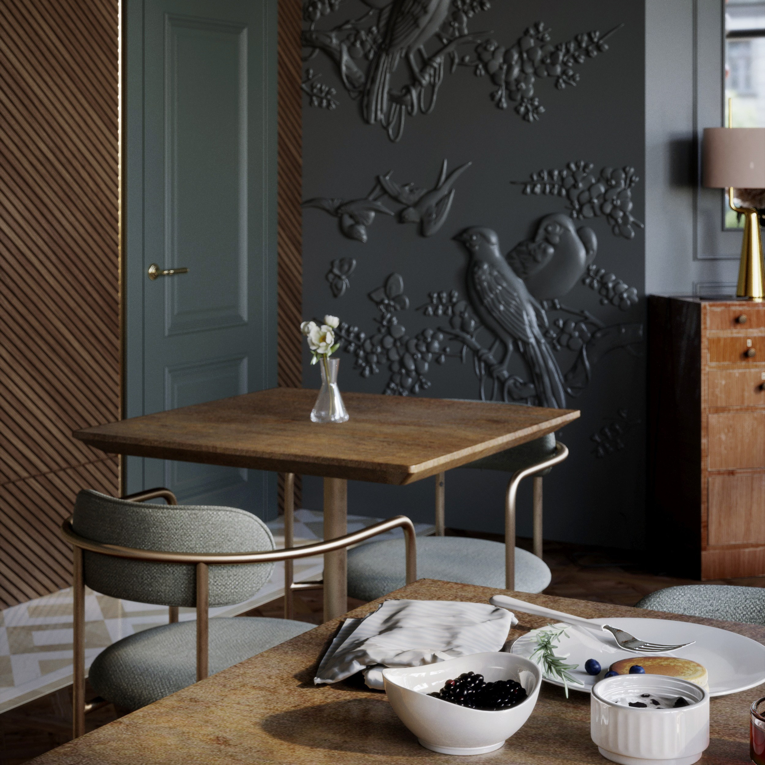 Кафе — Сытый кот. Портфолио 3D визуализатора