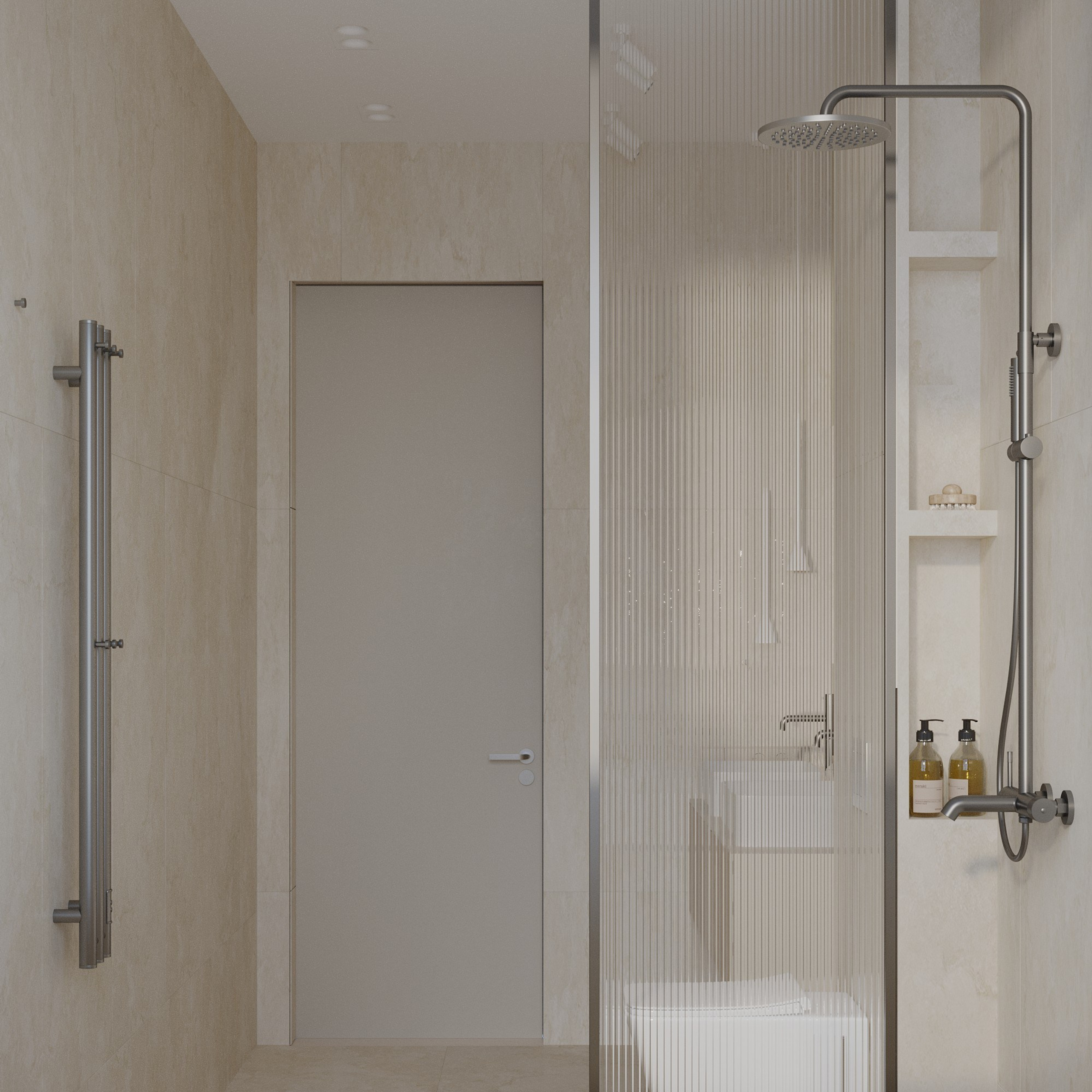 Bathroom «Le Miroir Infini». Портфолио 3D визуализатора