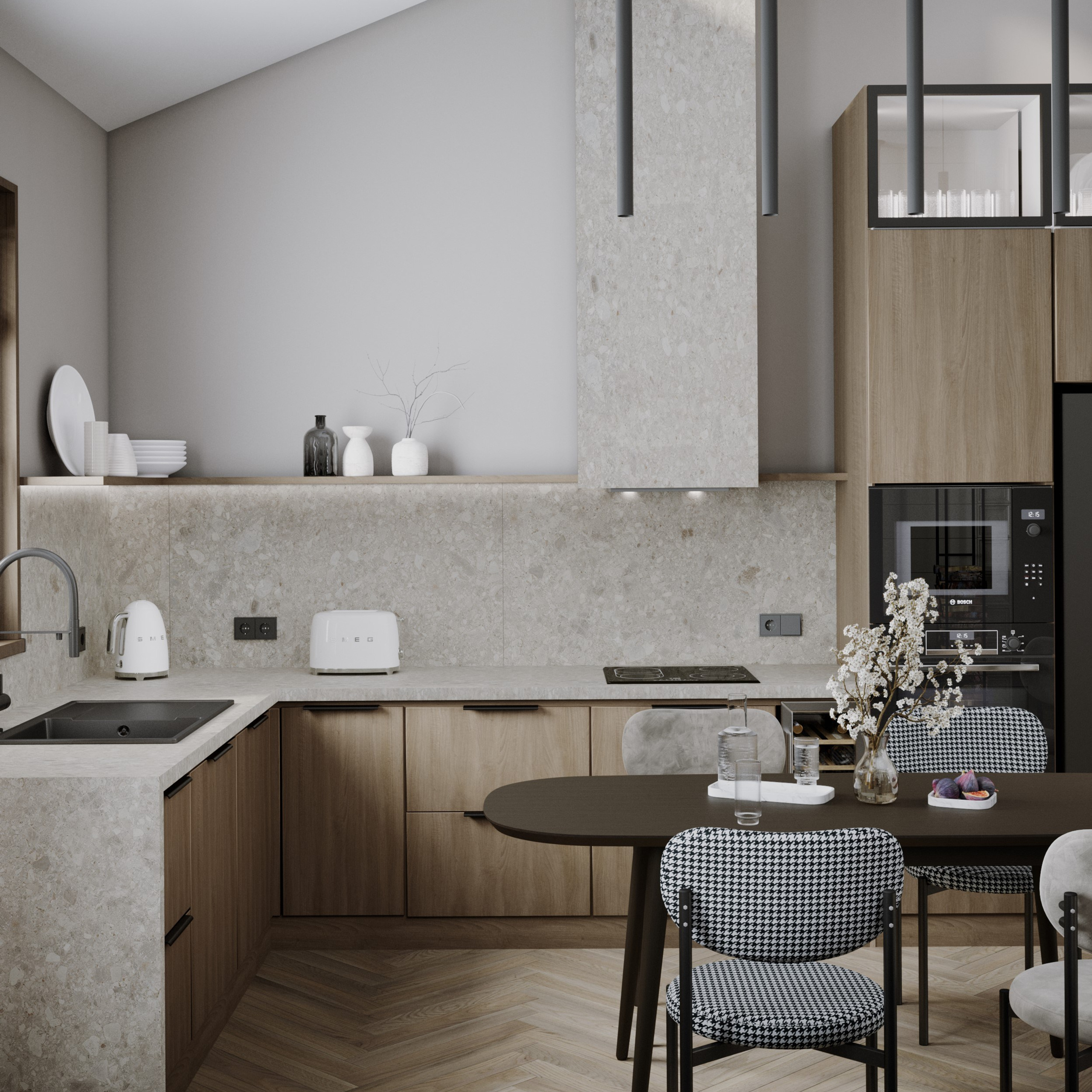 Kitchen «L'Art Culinaire». Портфолио 3D визуализатора