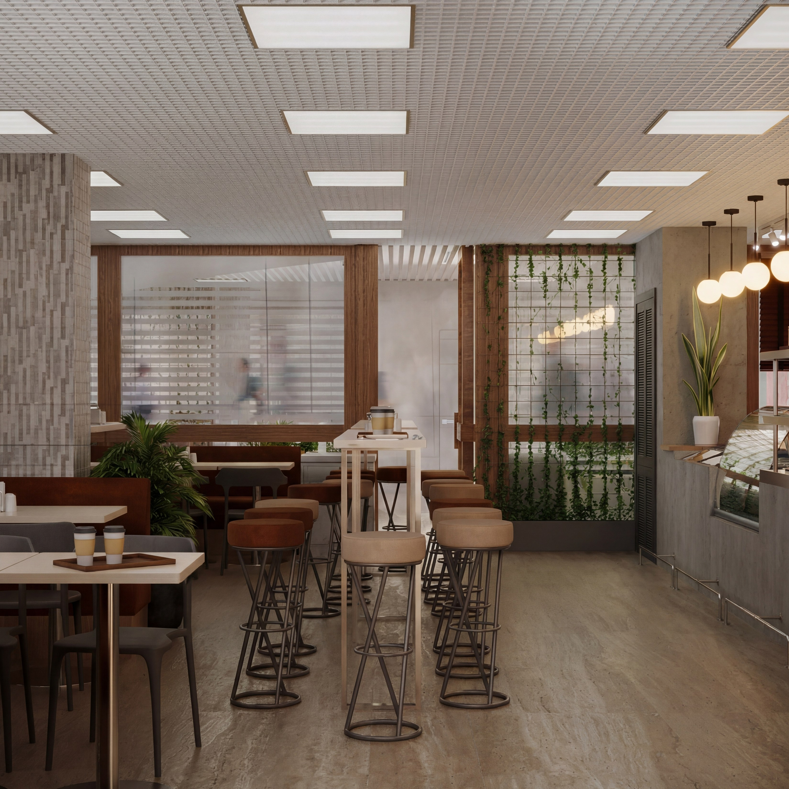 Кафе — ДЖЕМ. Портфолио 3D визуализатора