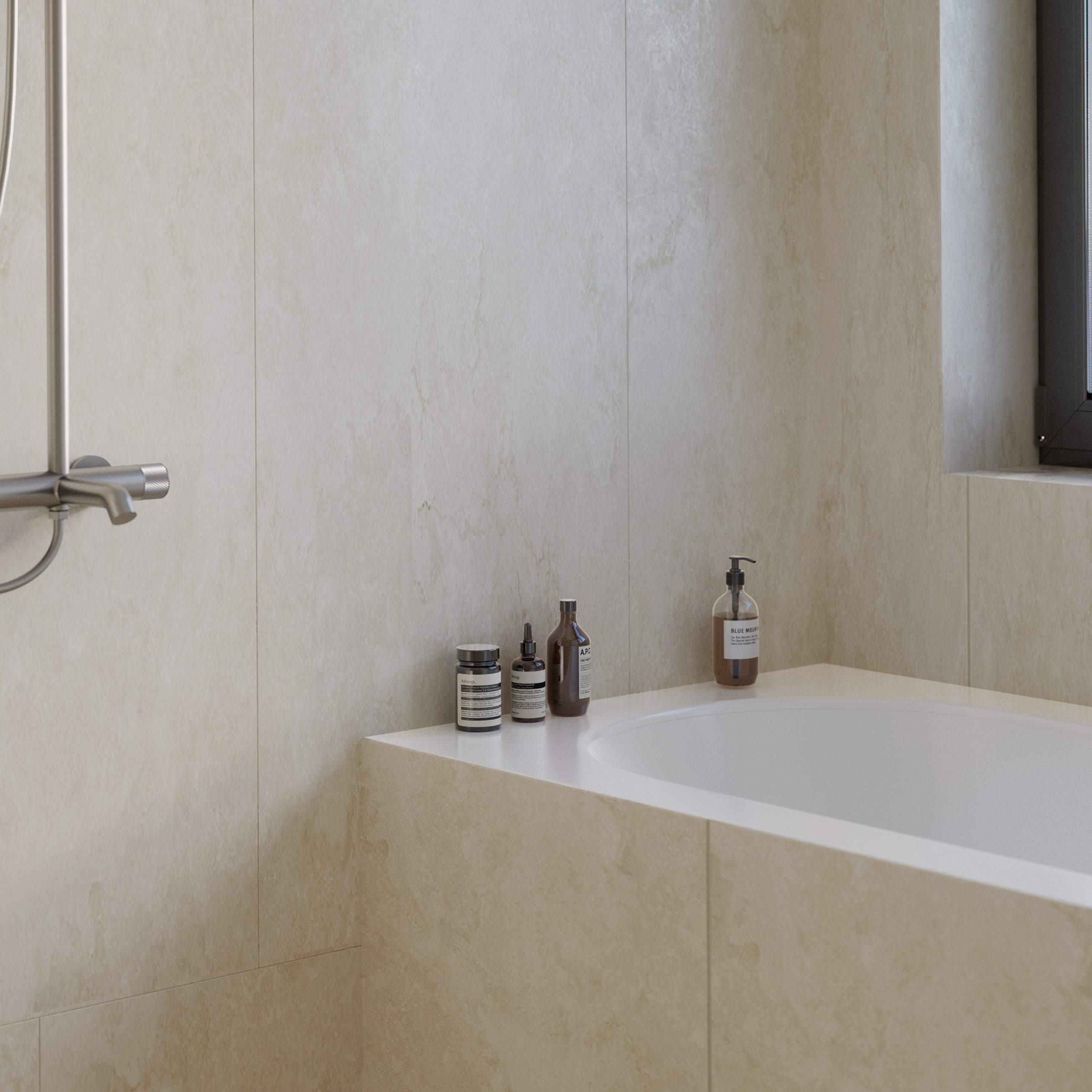 Bathroom «Le Miroir Infini». Портфолио 3D визуализатора