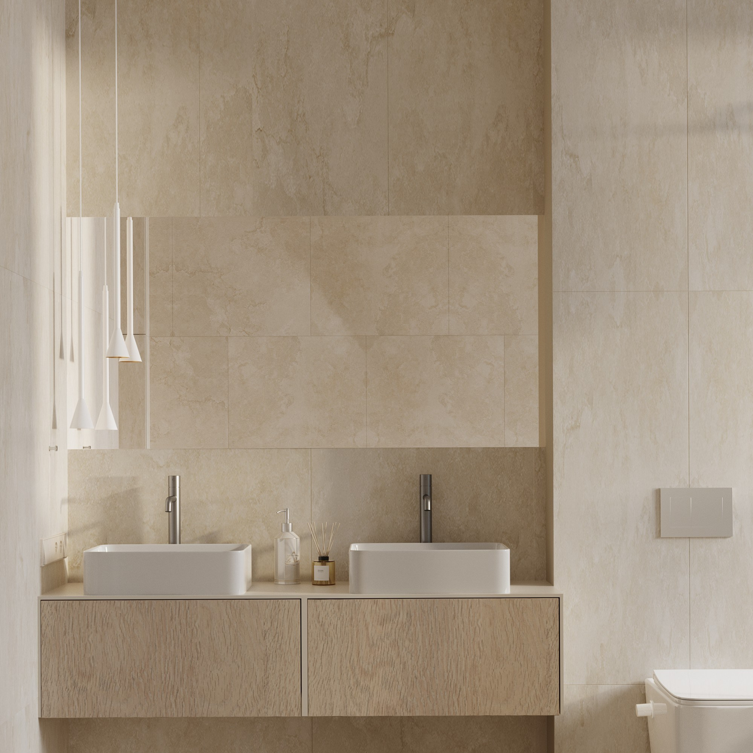 Bathroom «Le Miroir Infini». Портфолио 3D визуализатора