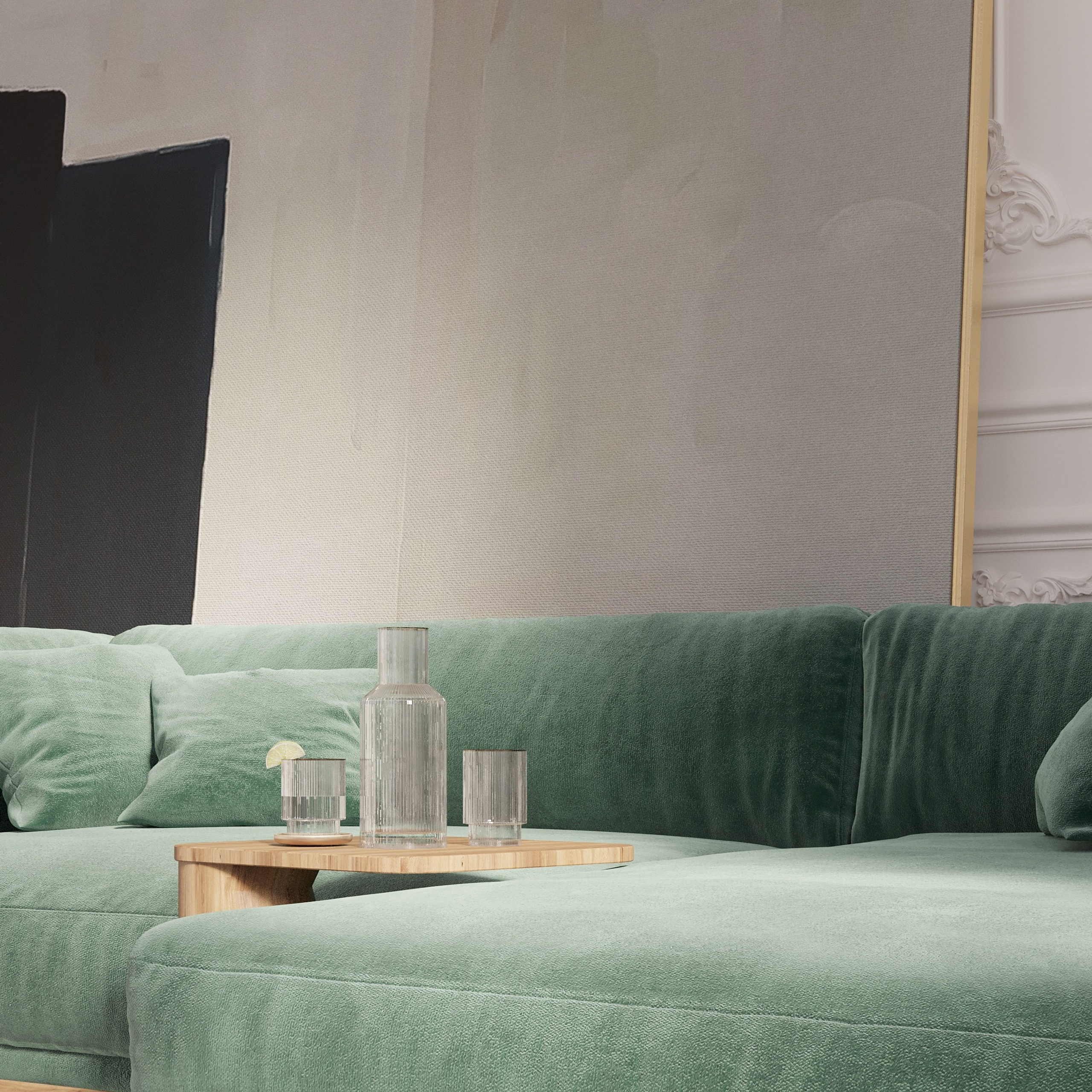 Lounge «Voile d'Argent». Портфолио 3D визуализатора