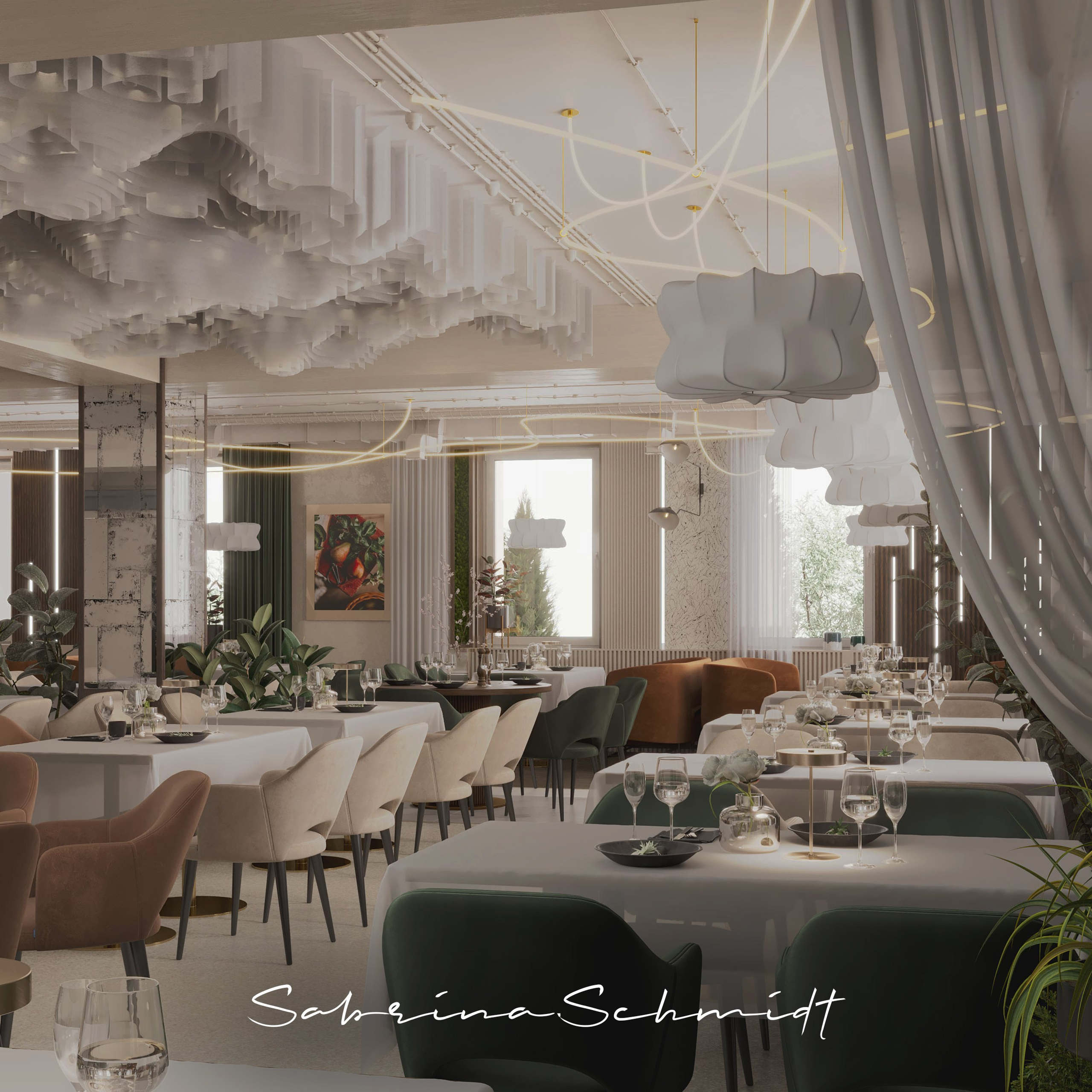 Ресторан Astoria. Портфолио 3D визуализатора