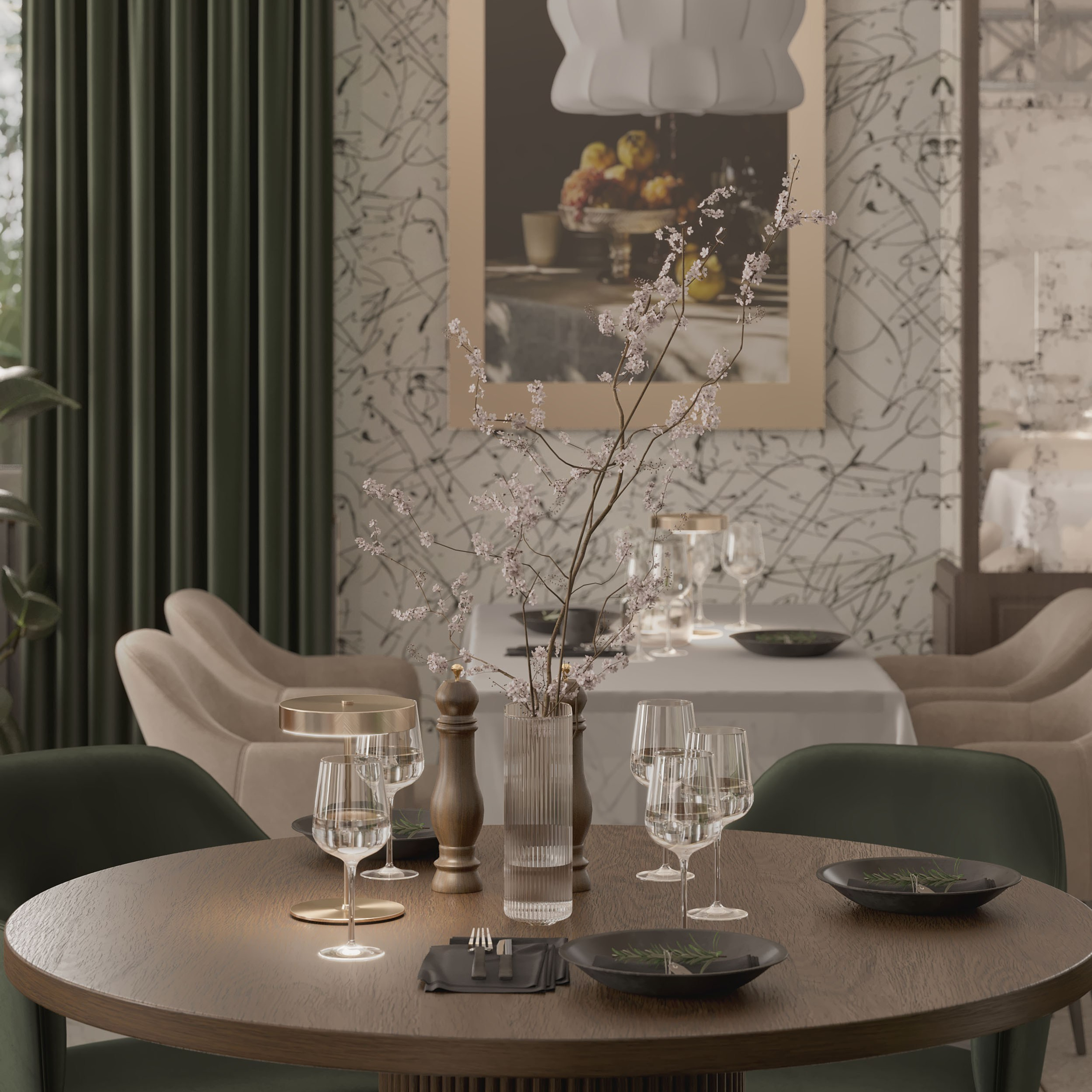 Ресторан Astoria. Портфолио 3D визуализатора