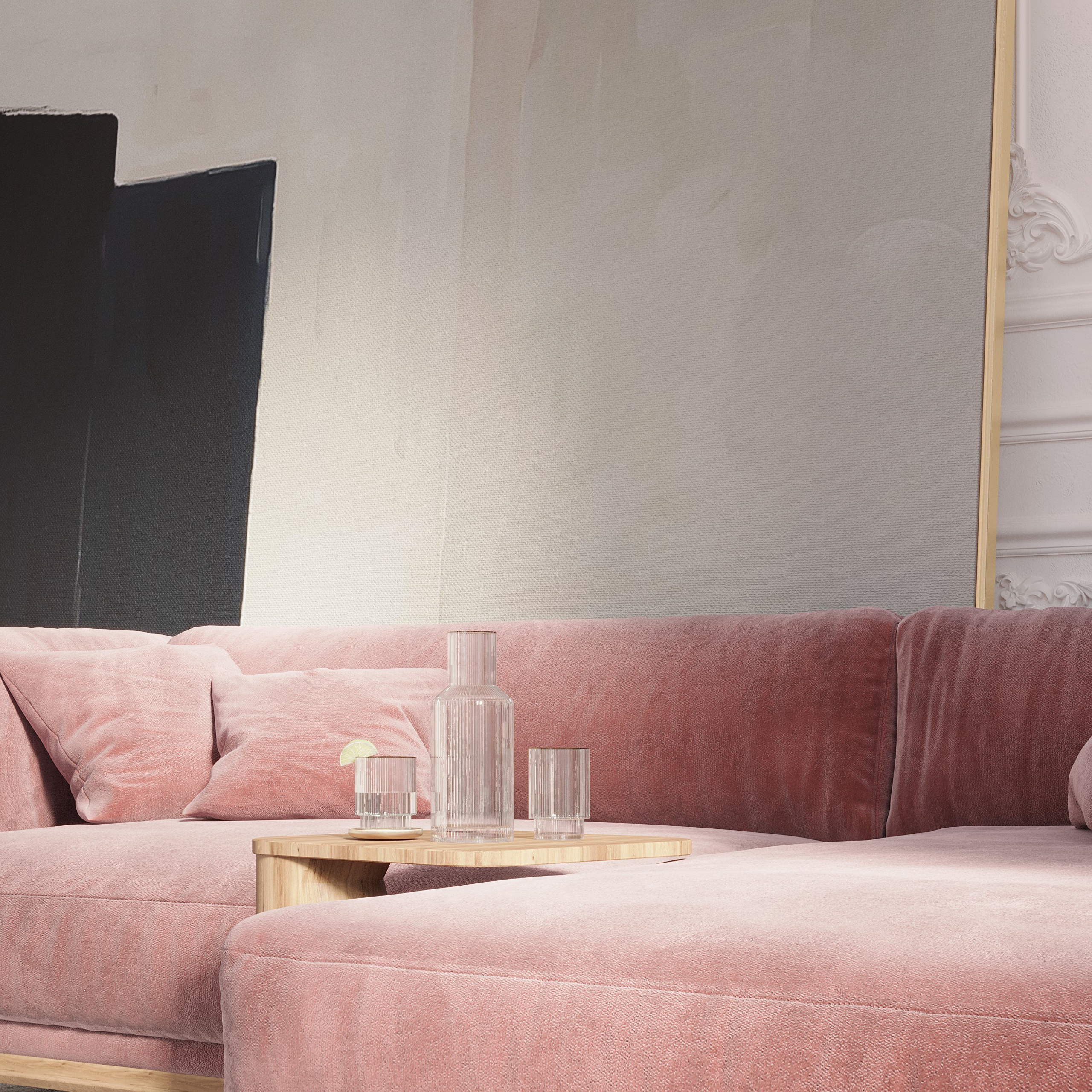 Lounge «Voile d'Argent». Портфолио 3D визуализатора