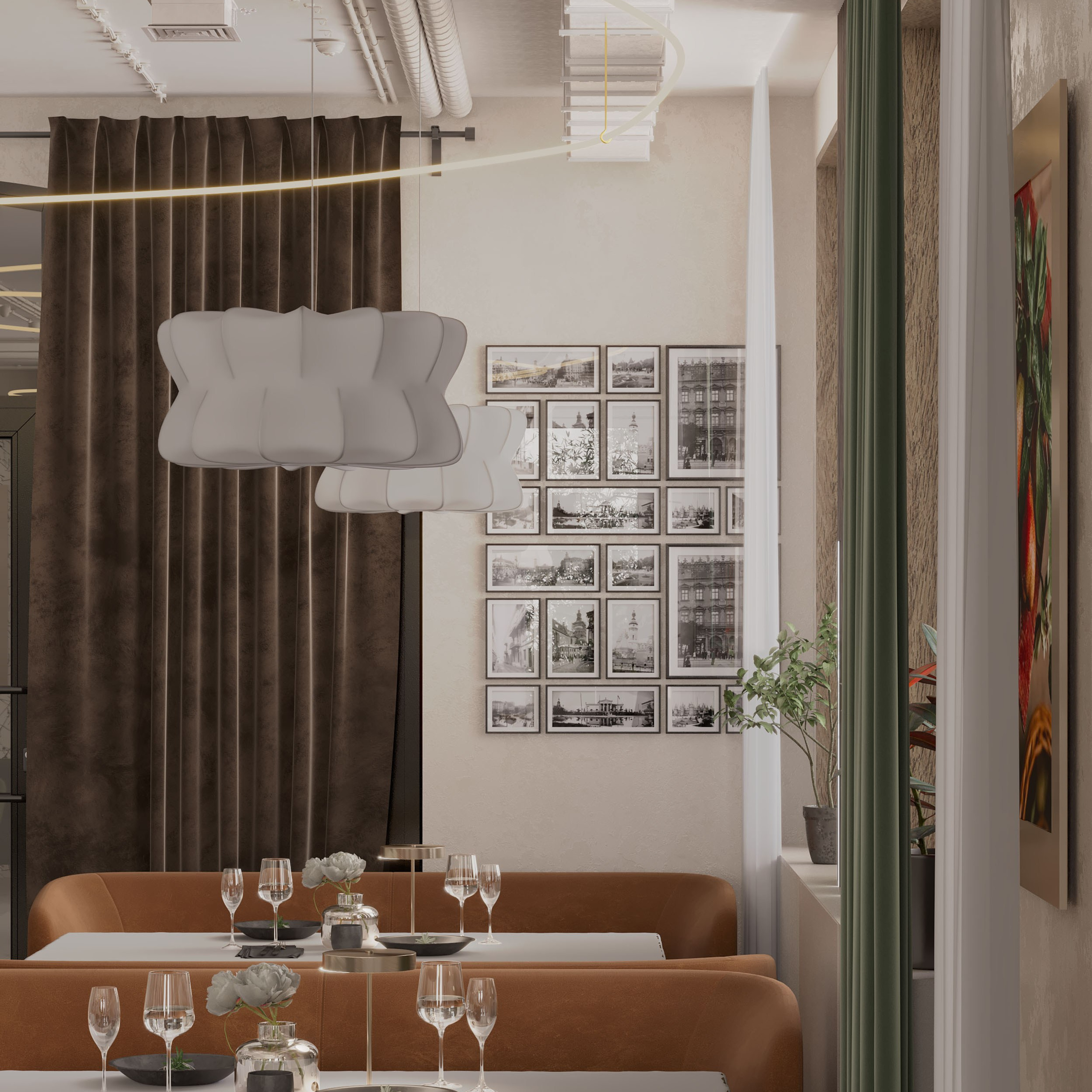 Ресторан Astoria. Портфолио 3D визуализатора